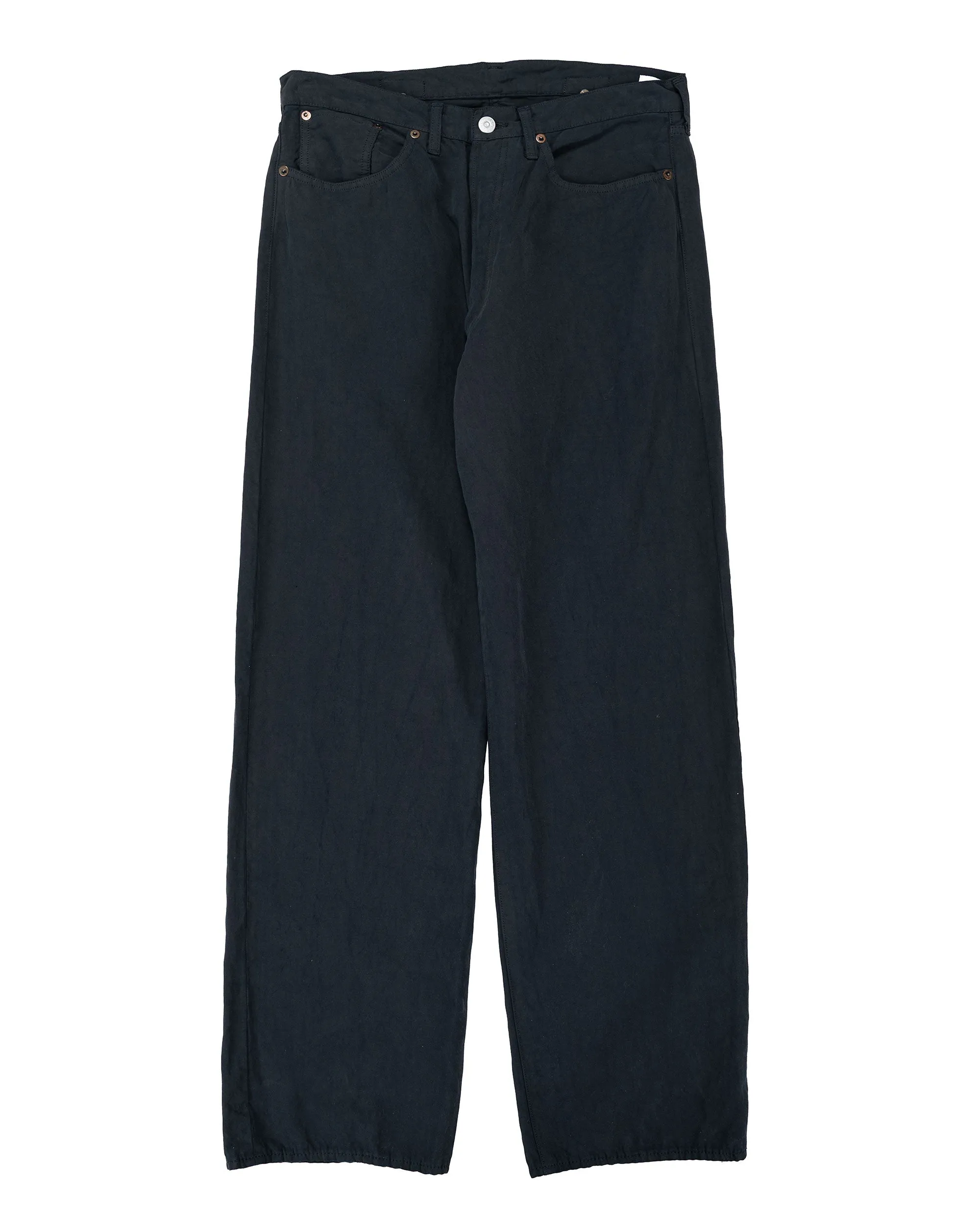 Lady White Co. KAPTAIN SUNSHINE Cotton Linen Pants Charcoal sold by Lost & Found