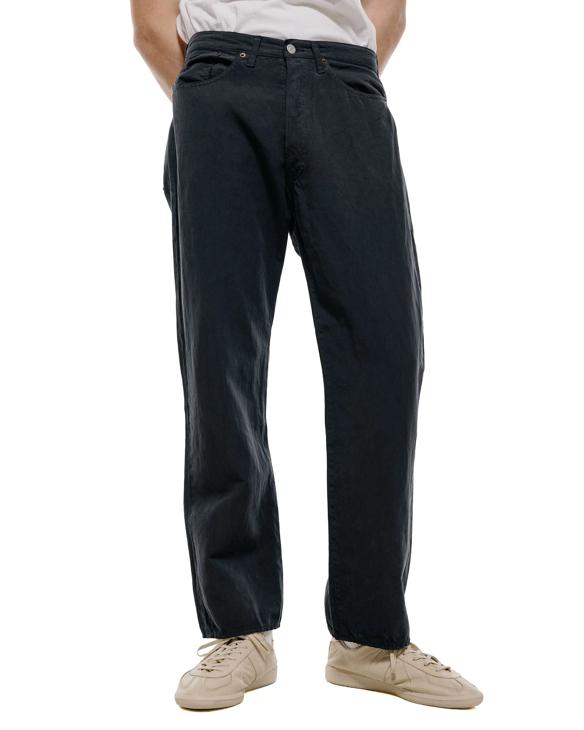 Lady White Co. KAPTAIN SUNSHINE Cotton Linen Pants Charcoal sold by Lost & Found product image thumbnail 2