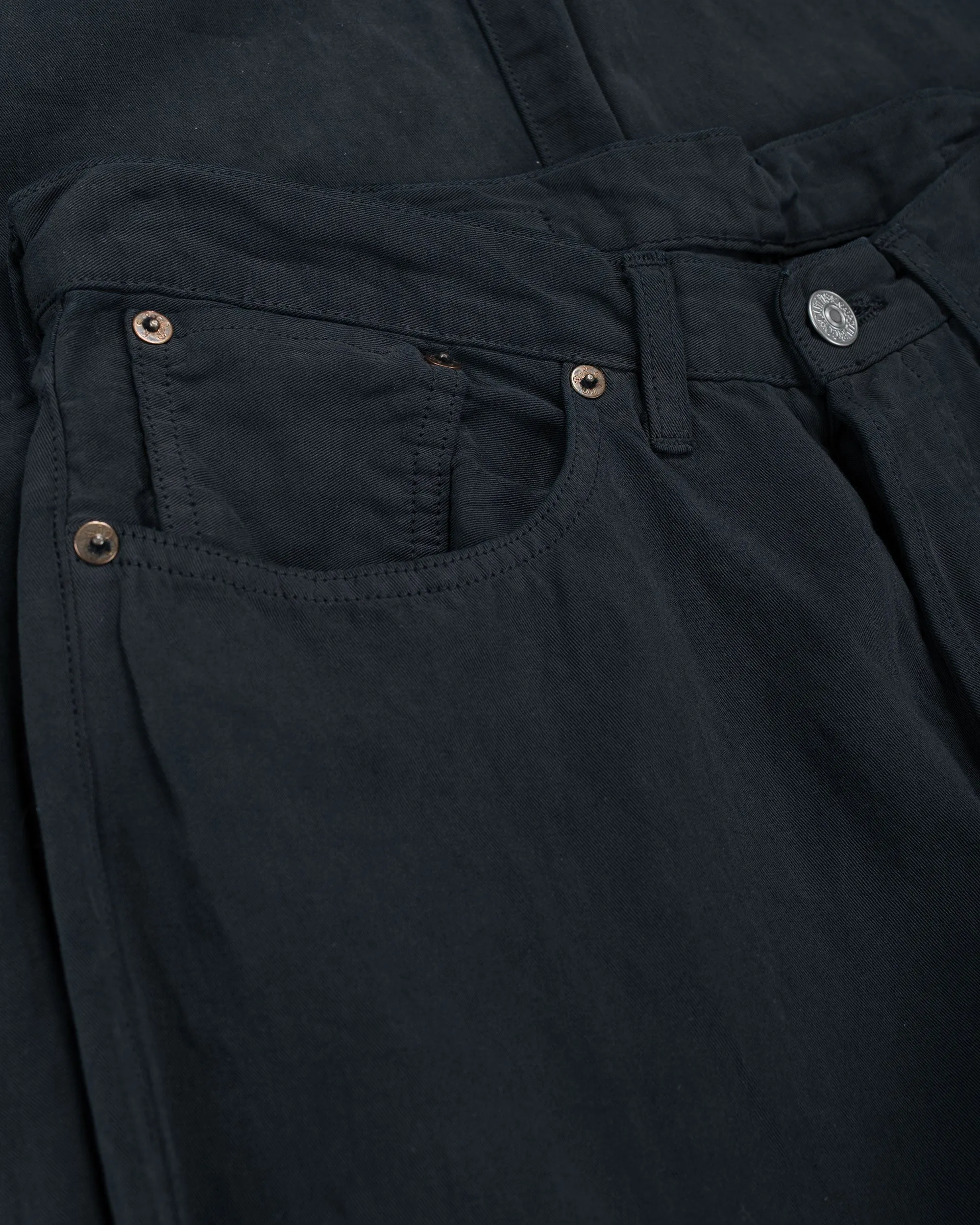 Lady White Co. KAPTAIN SUNSHINE Cotton Linen Pants Charcoal sold by Lost & Found product image thumbnail 5