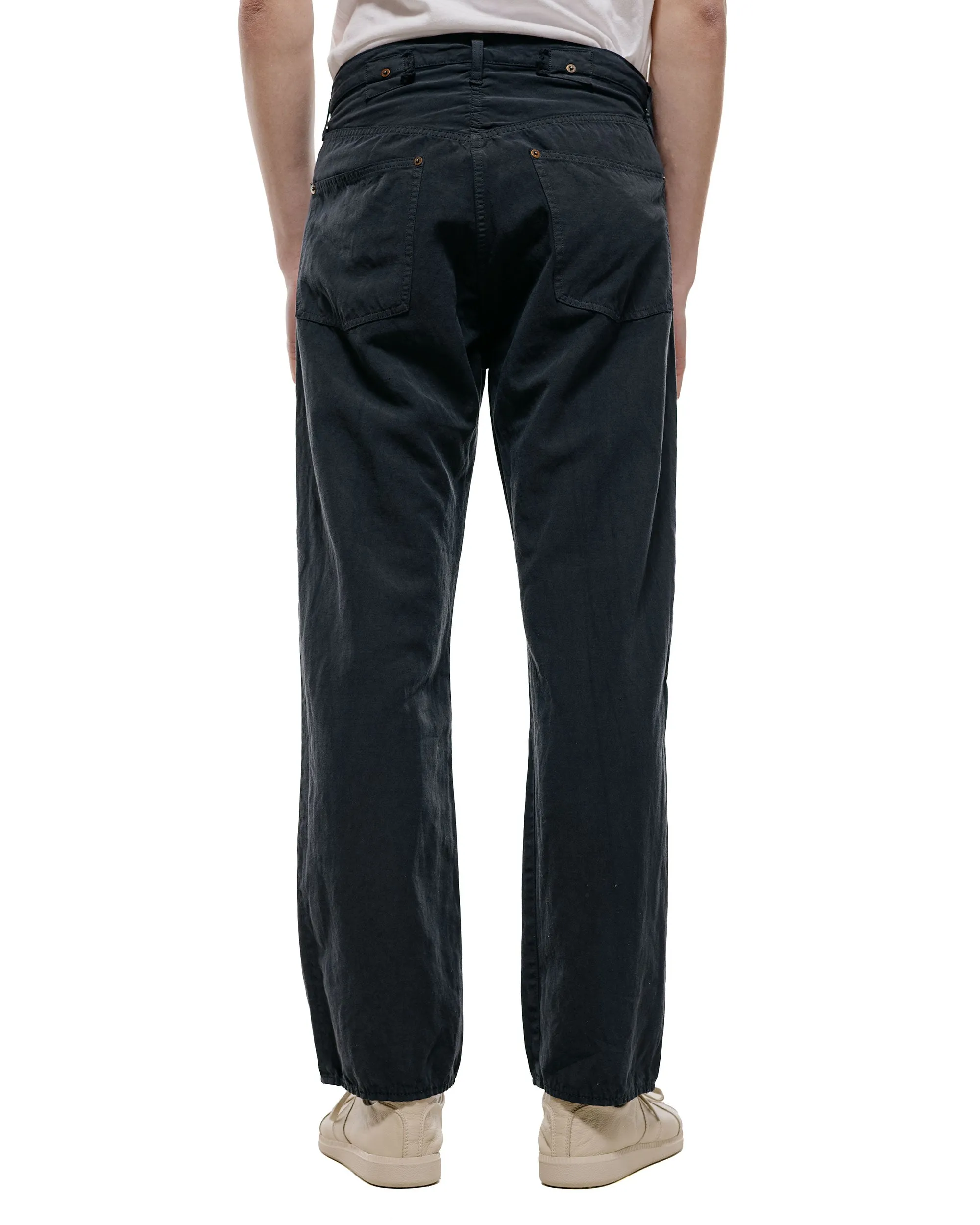 Lady White Co. KAPTAIN SUNSHINE Cotton Linen Pants Charcoal sold by Lost & Found product image thumbnail 3