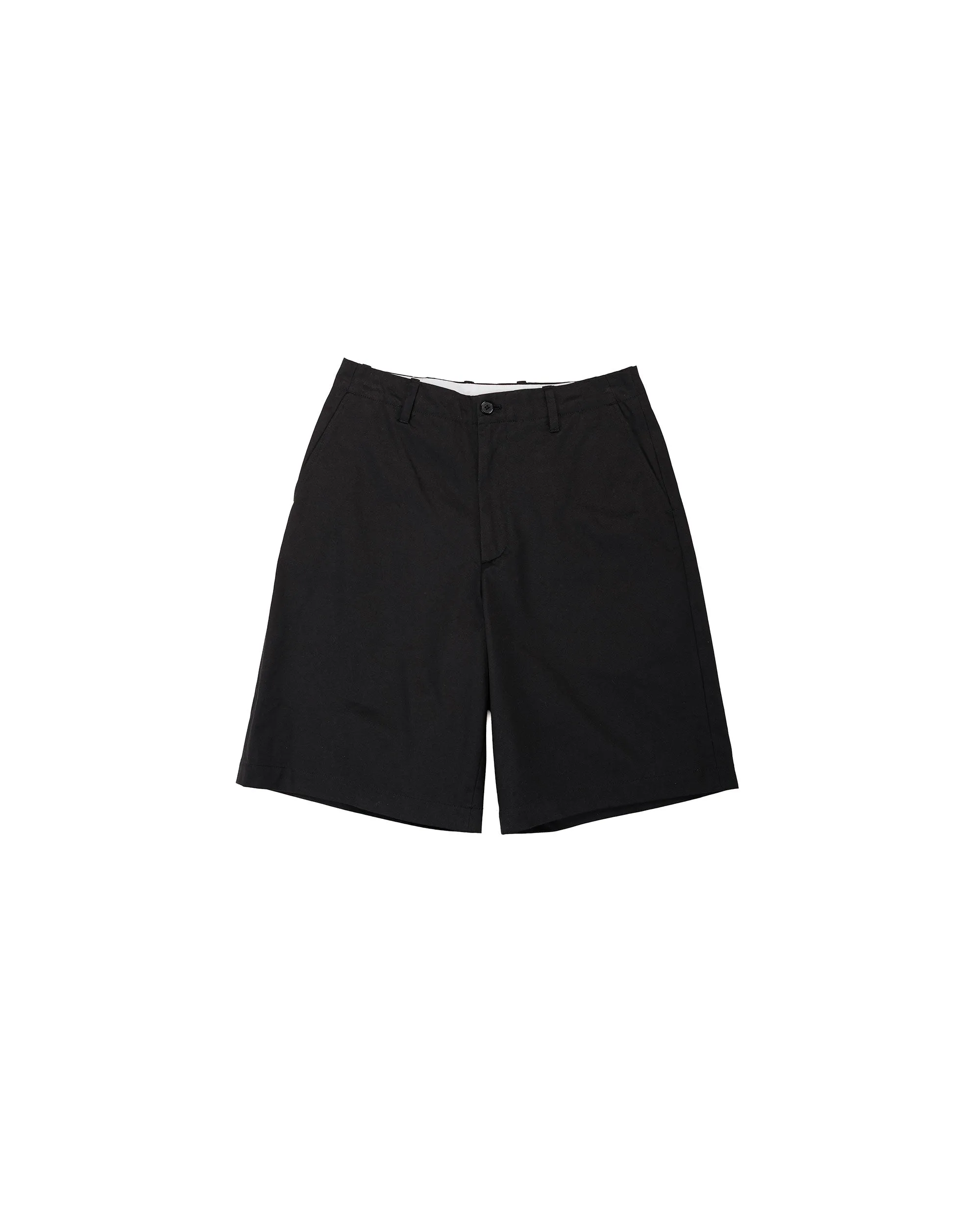 Universal Products No Tuck Chino Shorts Black sold by Lost & Found