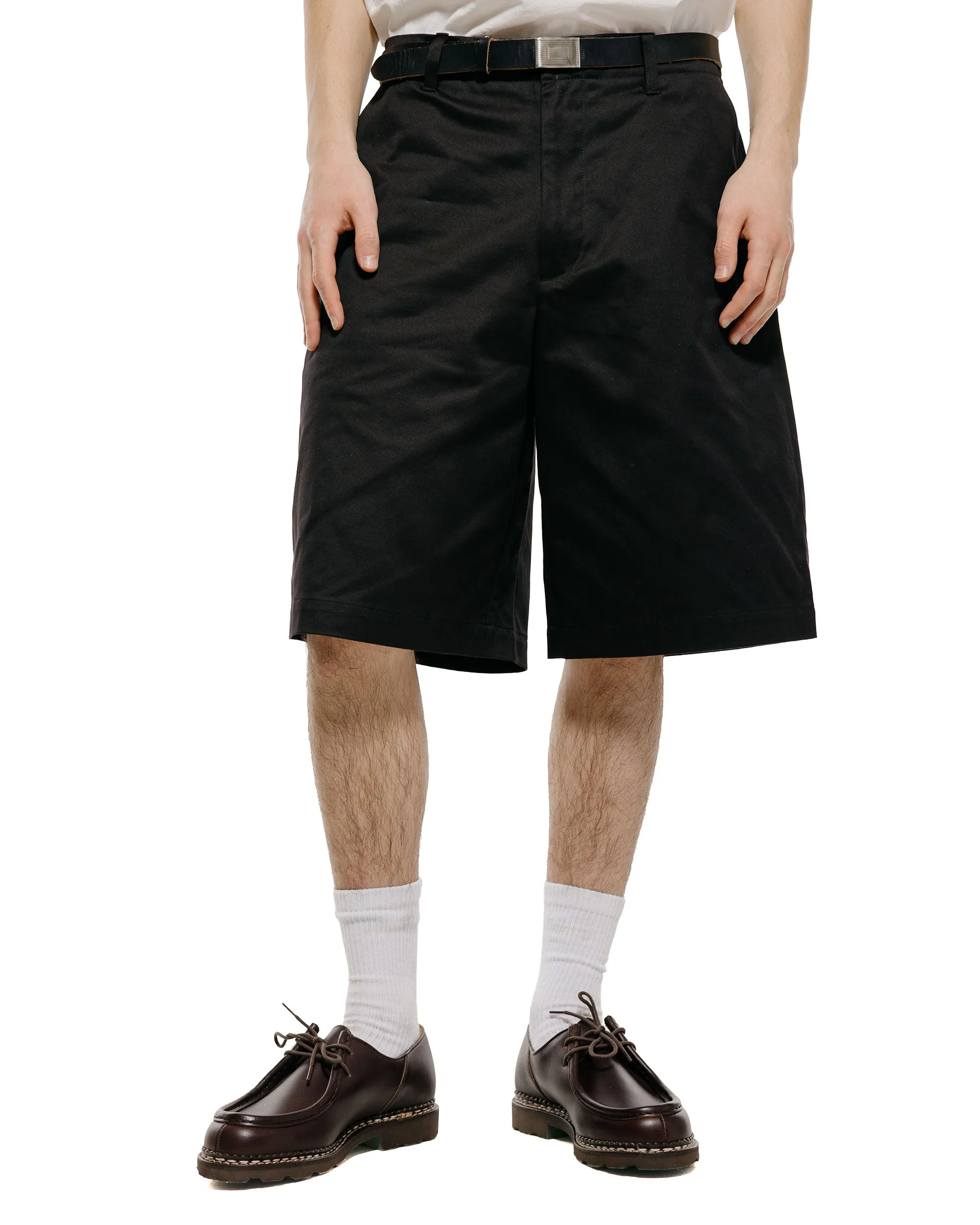 Universal Products No Tuck Chino Shorts Black sold by Lost & Found product image thumbnail 2