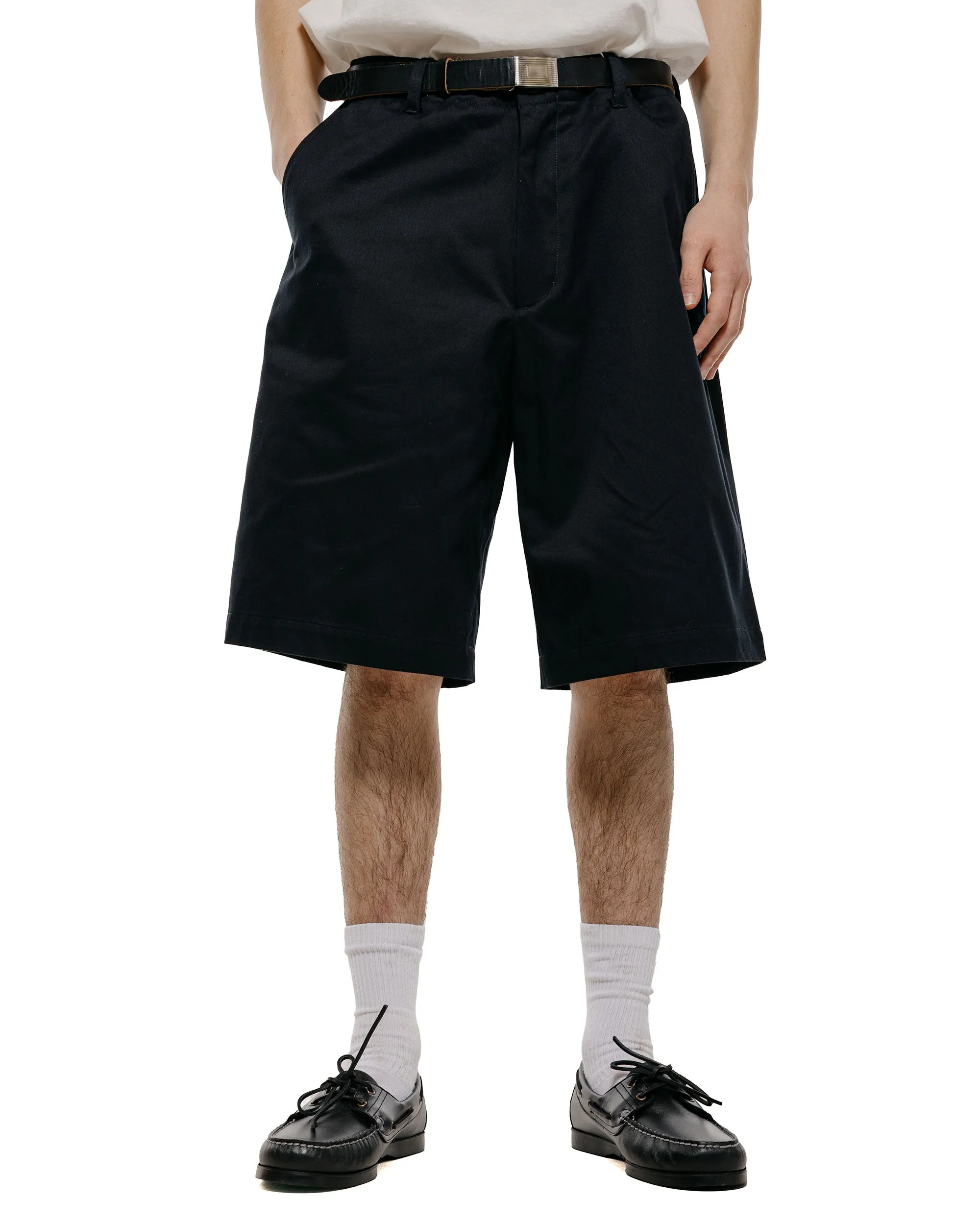 Universal Products No Tuck Chino Shorts Navy sold by Lost & Found product image thumbnail 2