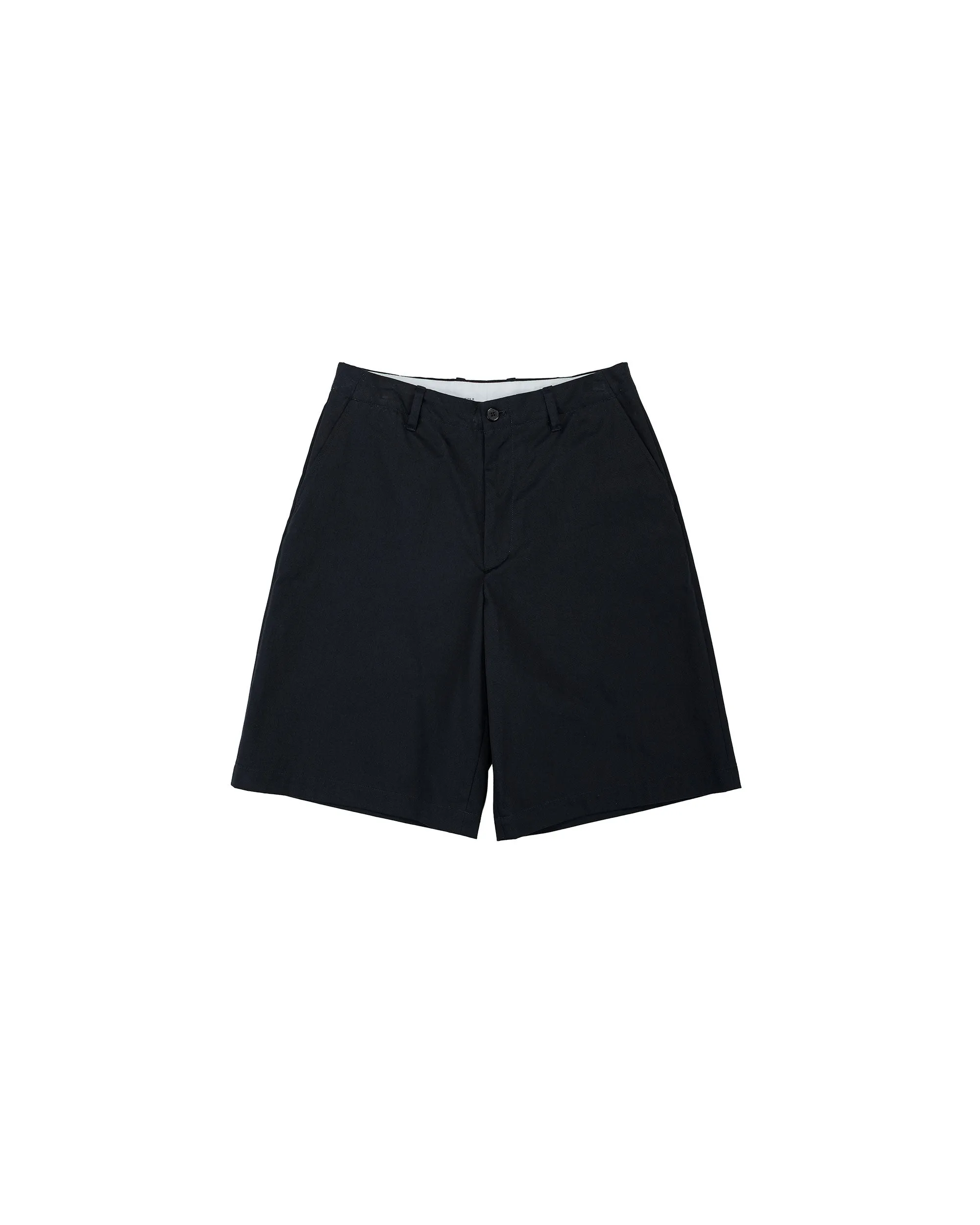 Universal Products No Tuck Chino Shorts Navy sold by Lost & Found