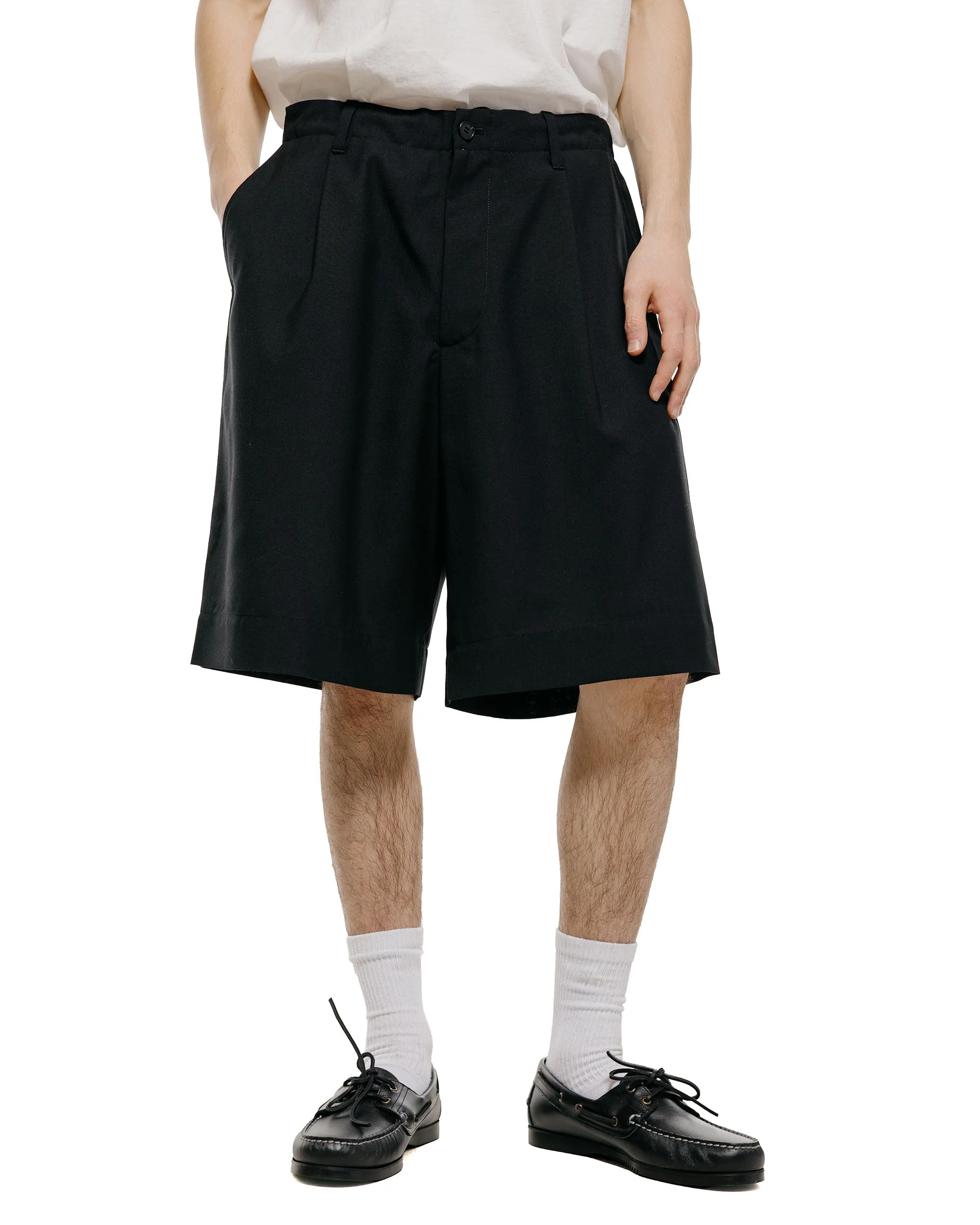 Universal Products Wool Shorts Black sold by Lost & Found product image thumbnail 2