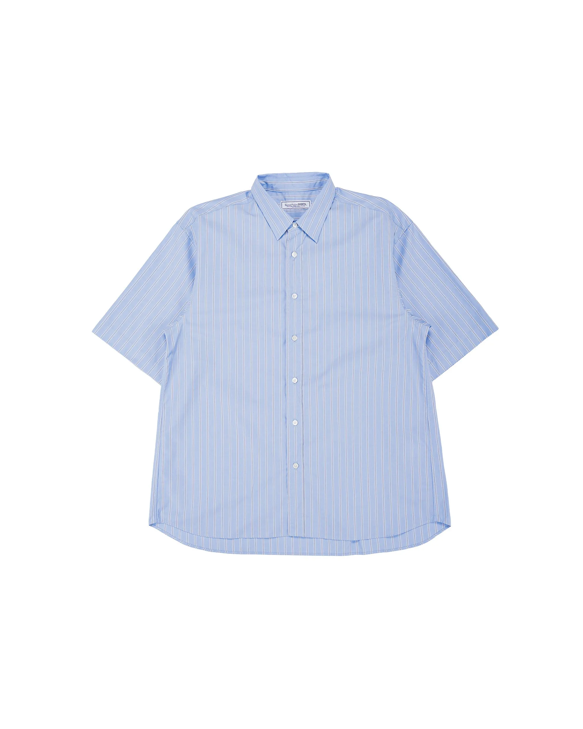 Universal Products S/S Regular Shirts Blue sold by Lost & Found
