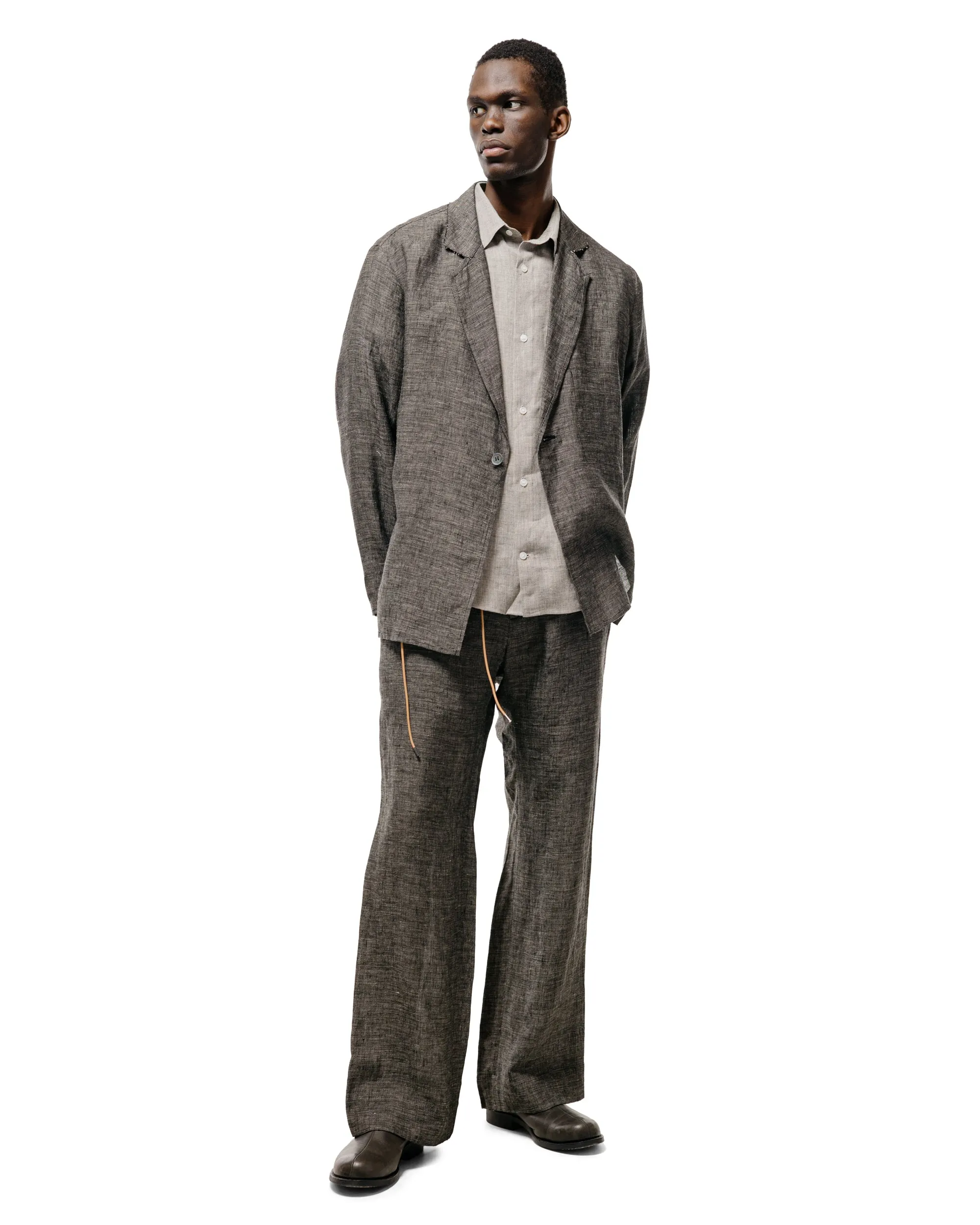 Seya. Nam Ou River Trip Pants/Linen Mesh Black Mix sold by Lost & Found product image thumbnail 5