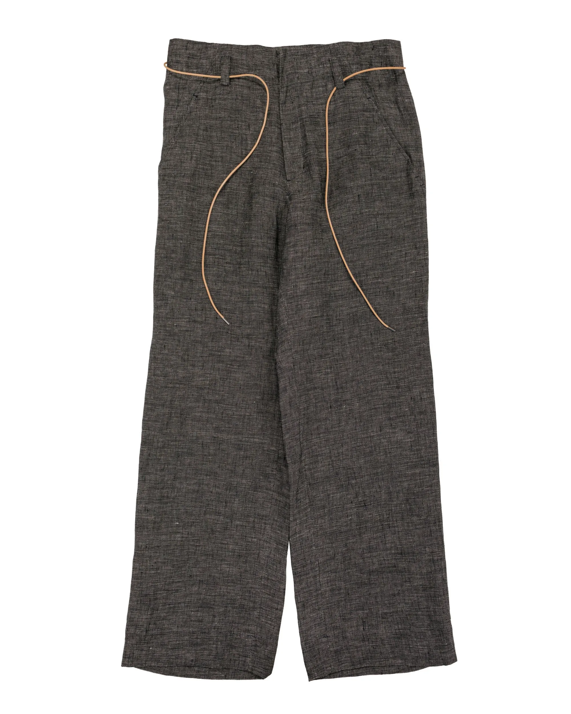 Seya. Nam Ou River Trip Pants/Linen Mesh Black Mix sold by Lost & Found