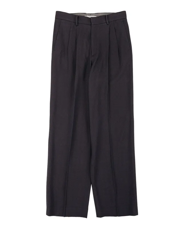 Seya. Travel Pants/Summer Herringbone Mud Indigo made by seya
