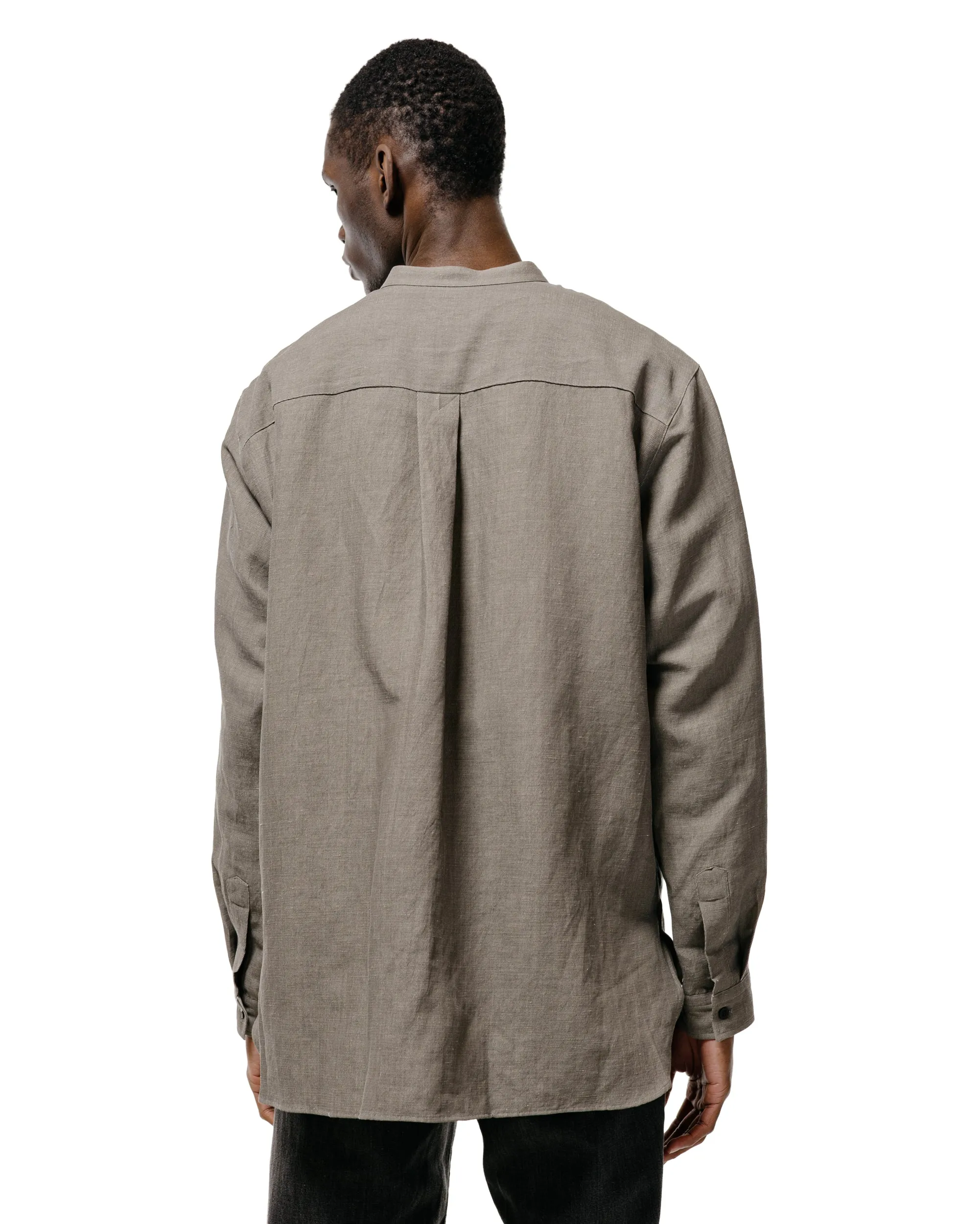 Seya. Riverman Overshirt/Kersey Chambray Linen Clay sold by Lost & Found product image thumbnail 4