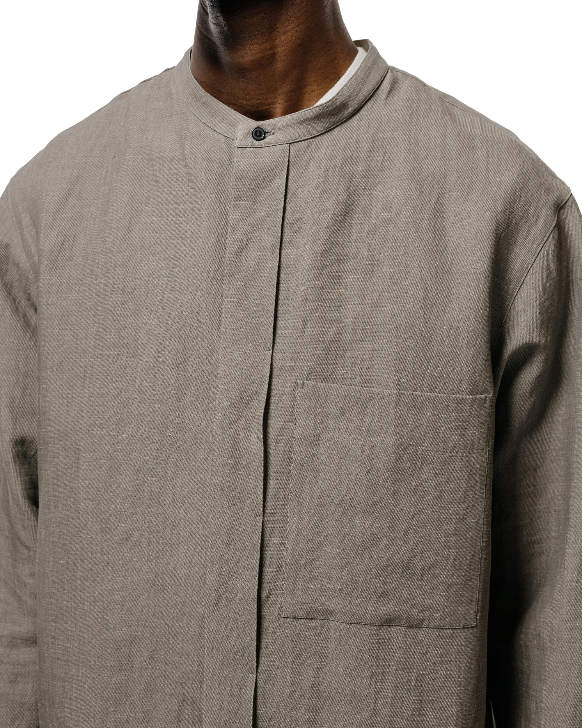 Seya. Riverman Overshirt/Kersey Chambray Linen Clay sold by Lost & Found product image thumbnail 3