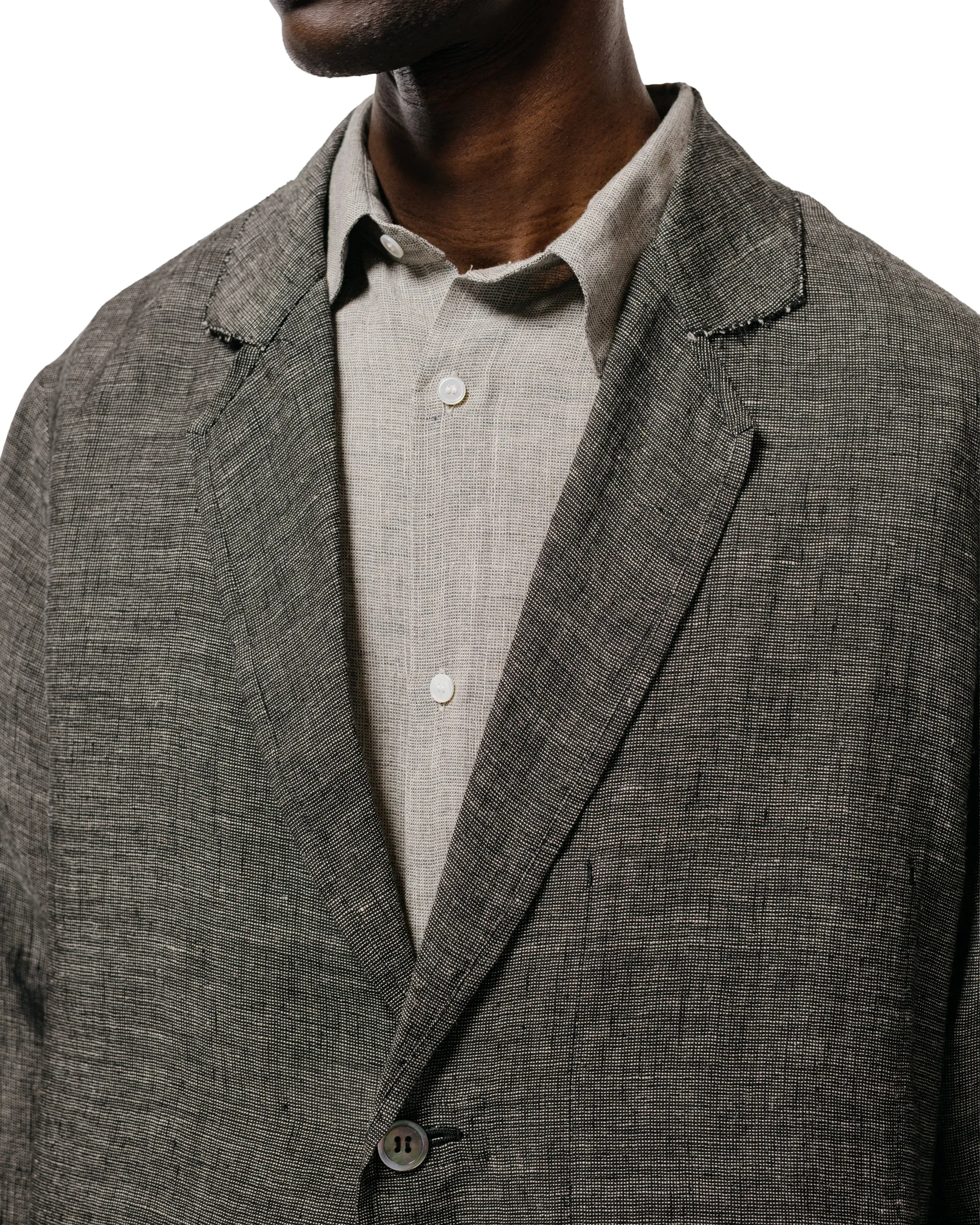 Seya. Nam Ou Zero Jacket/Linen Mesh Black Mix sold by Lost & Found product image thumbnail 3