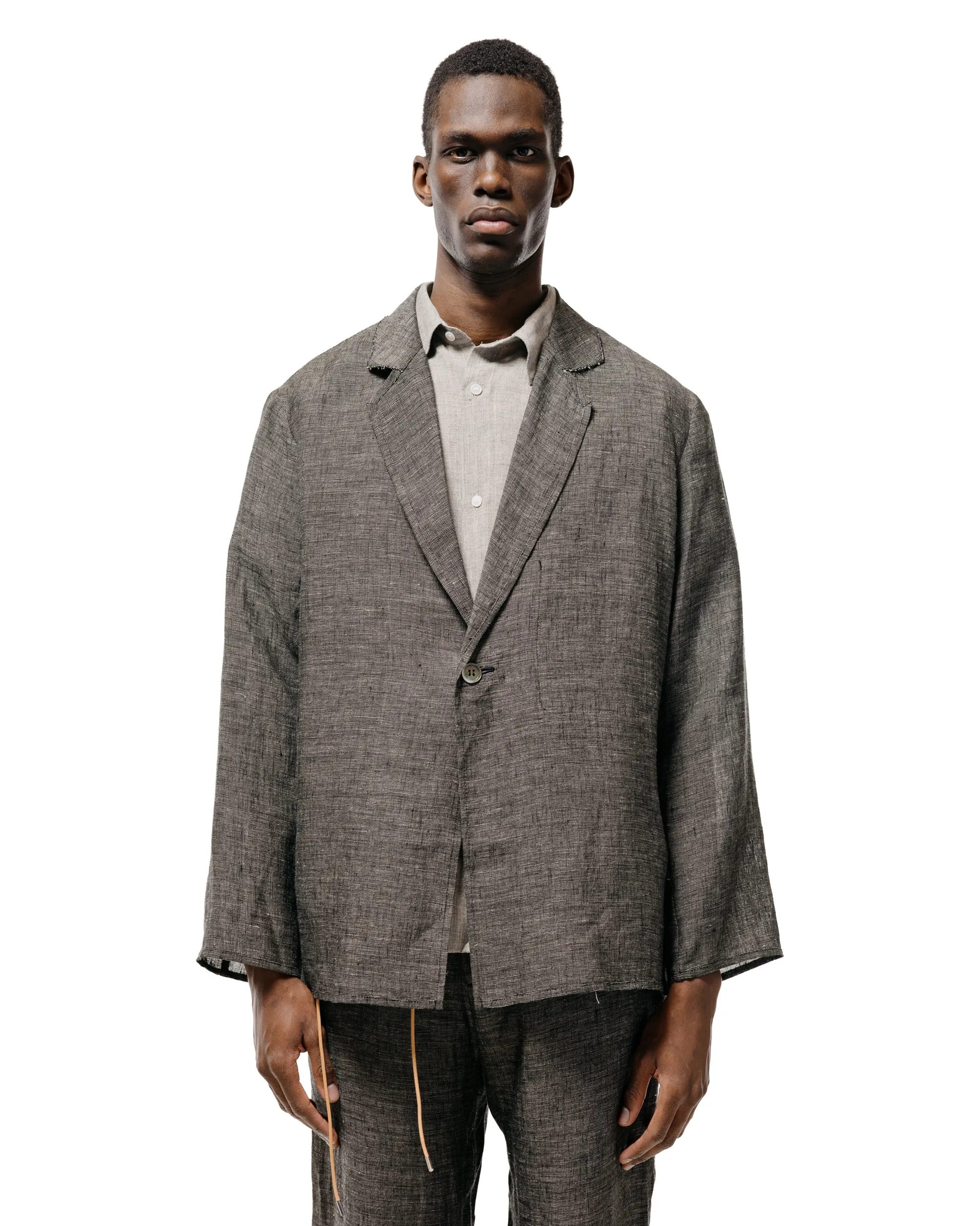 Seya. Nam Ou Zero Jacket/Linen Mesh Black Mix sold by Lost & Found product image thumbnail 2