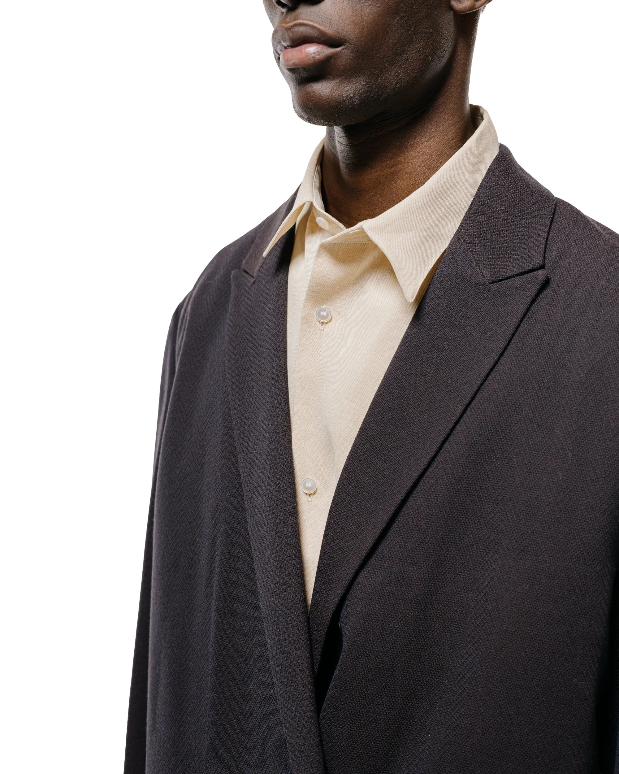 Seya. Travel Tailored Jacket/Summer Herringbone Mud Indigo sold by Lost & Found product image thumbnail 3