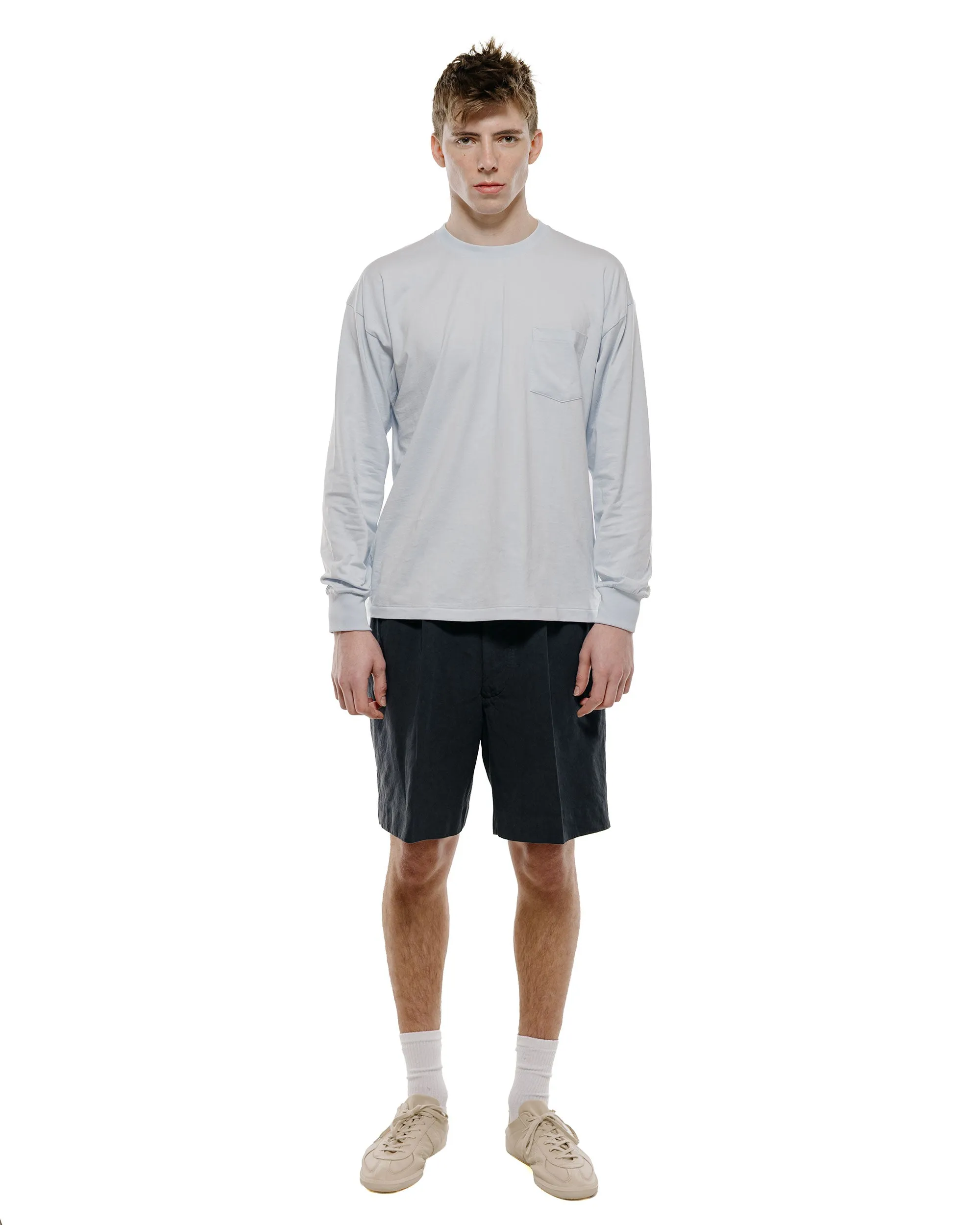 Lady White Co. KAPTAIN SUNSHINE Cotton Linen Shorts Charcoal sold by Lost & Found product image thumbnail 4