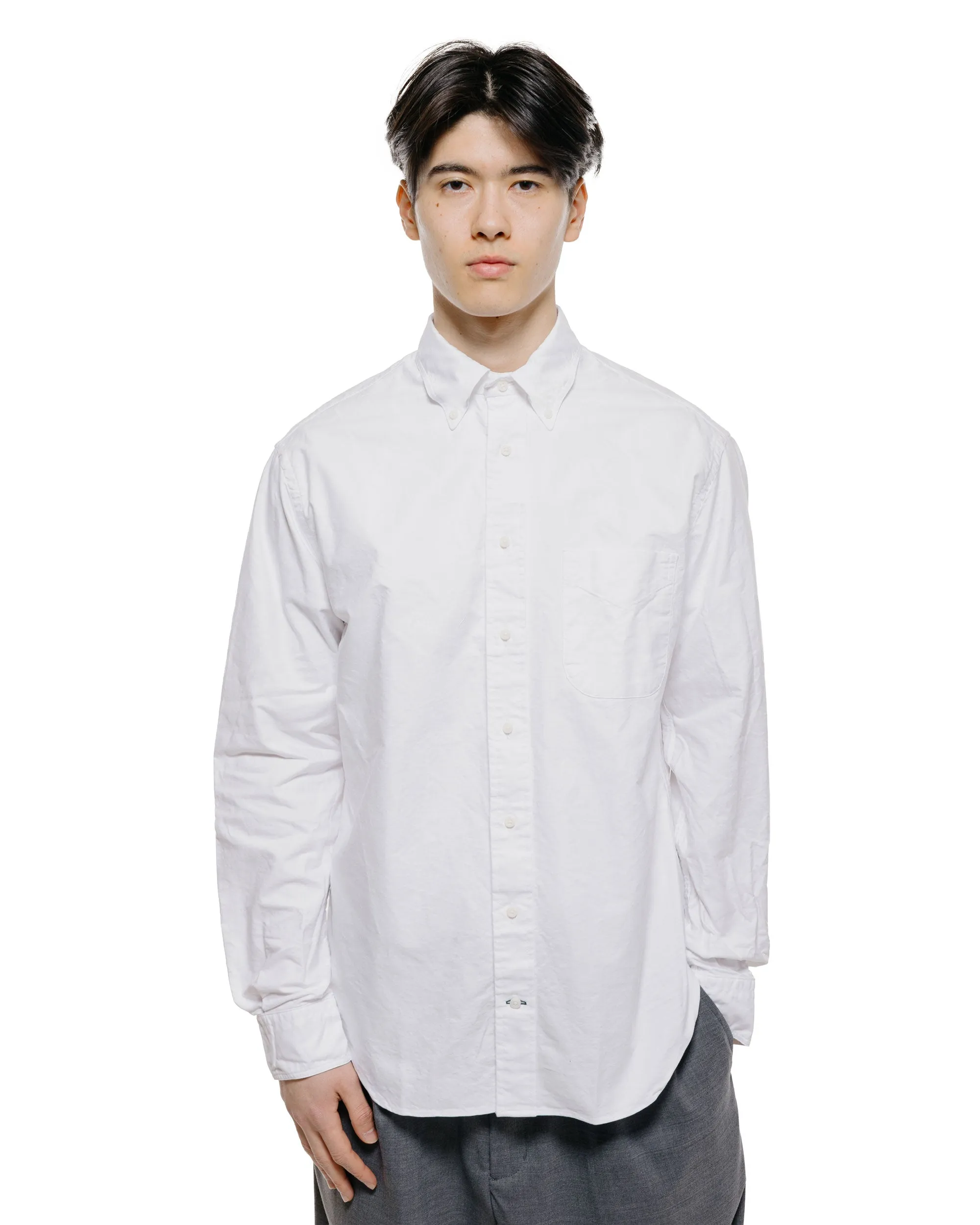 Gitman Vintage Bros. USA Woven 4.5oz White Poplin Shirt sold by Lost & Found product image thumbnail 2