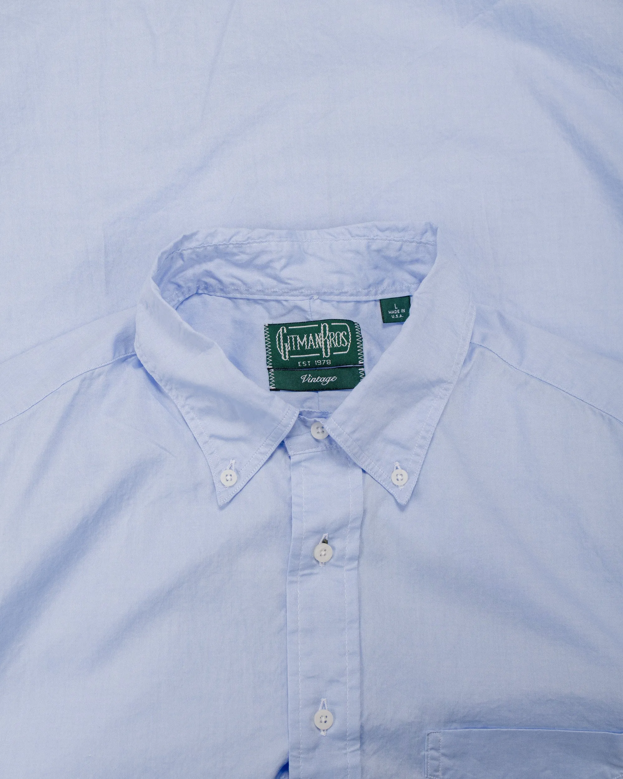 Gitman Vintage Bros. Blue Zephyr Oxford sold by Lost & Found product image thumbnail 2