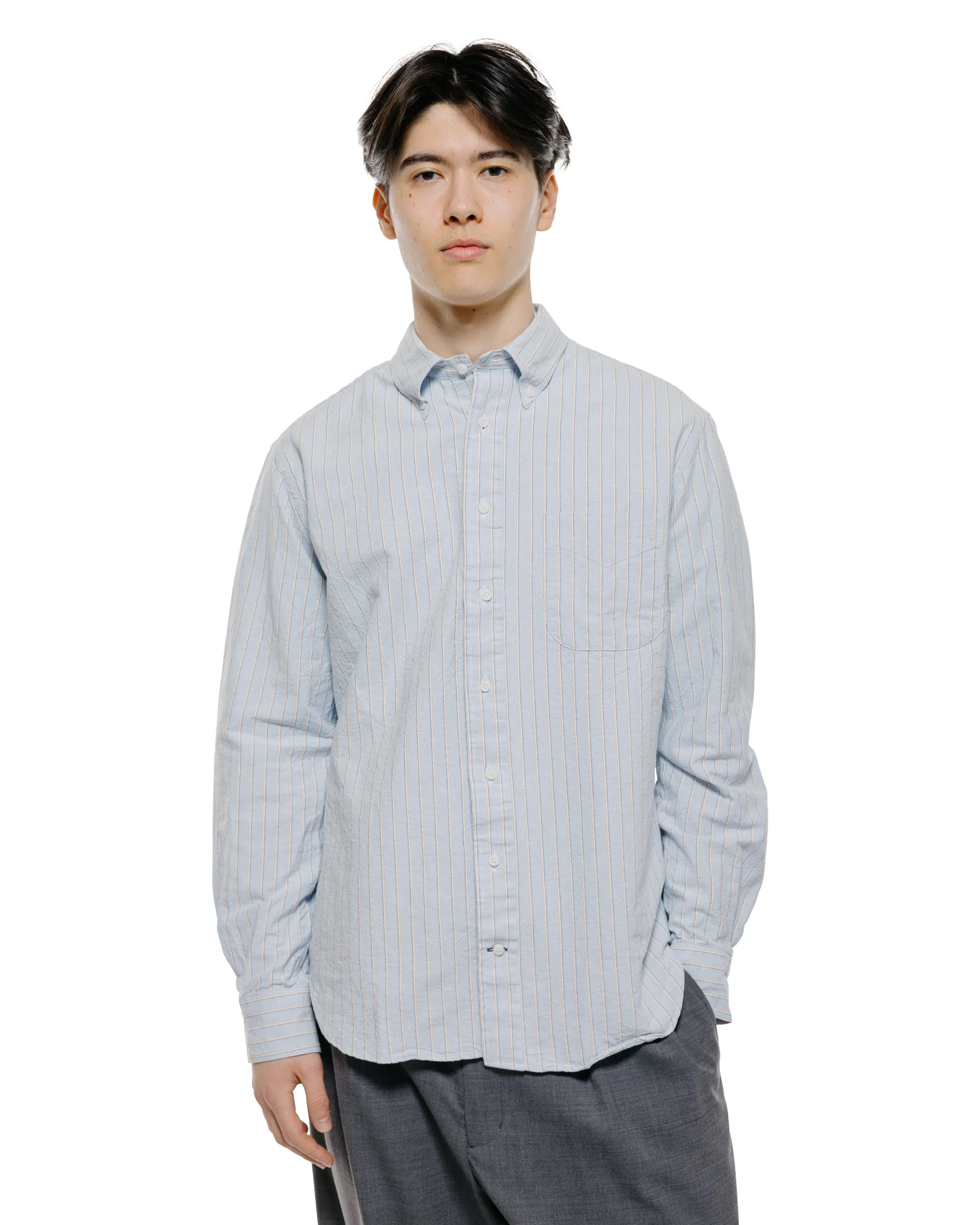 Gitman Vintage Bros. Blue Japanese Striped Oxford sold by Lost & Found product image thumbnail 2