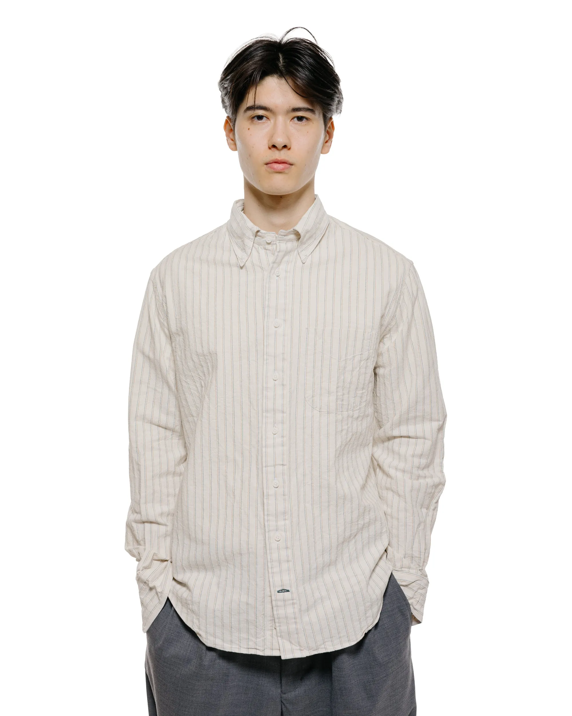 Gitman Vintage Bros. Tan Japanese Striped Oxford sold by Lost & Found product image thumbnail 2