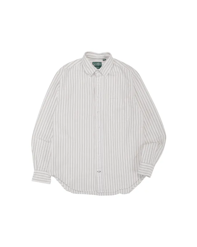 Gitman Vintage Bros. White Japanese Striped Oxford made by Gitman Vintage Bros.