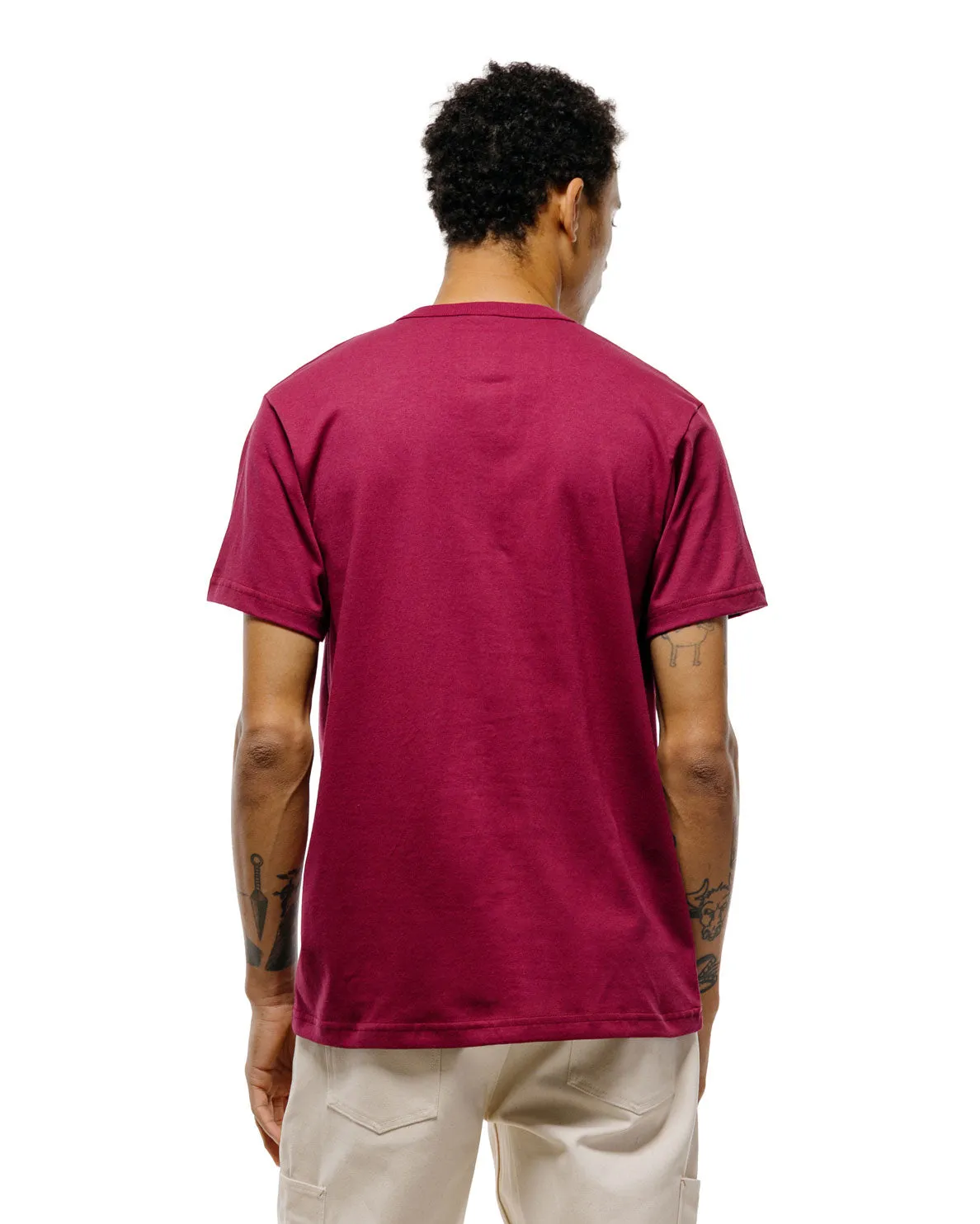 Randy's Garments Pocket Tee Maroon sold by Lost & Found product image thumbnail 4