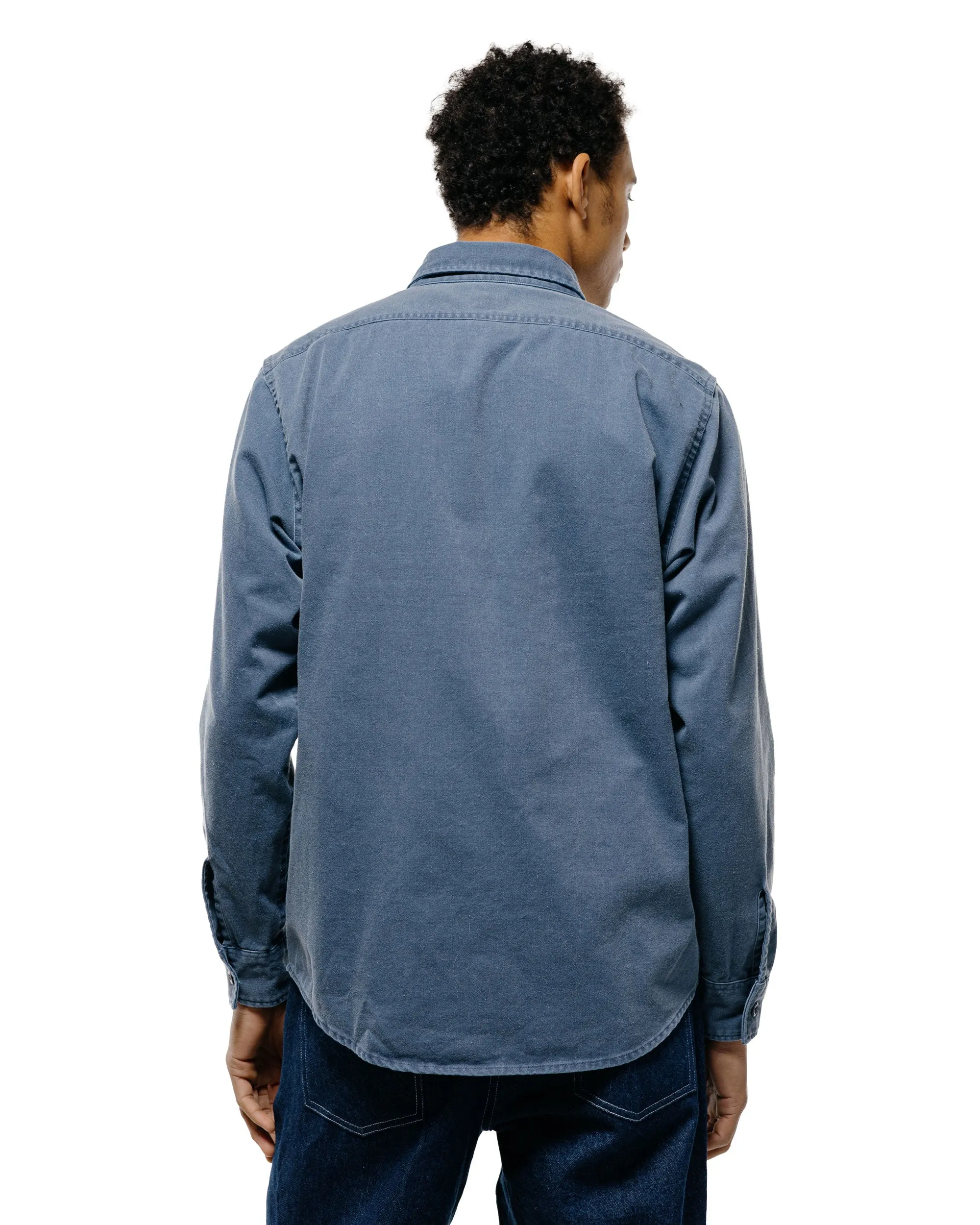 Randy's Garments 1-Pocket Work Shirt Blue 7oz Stone Washed Cotton Cadet Cloth sold by Lost & Found product image thumbnail 4