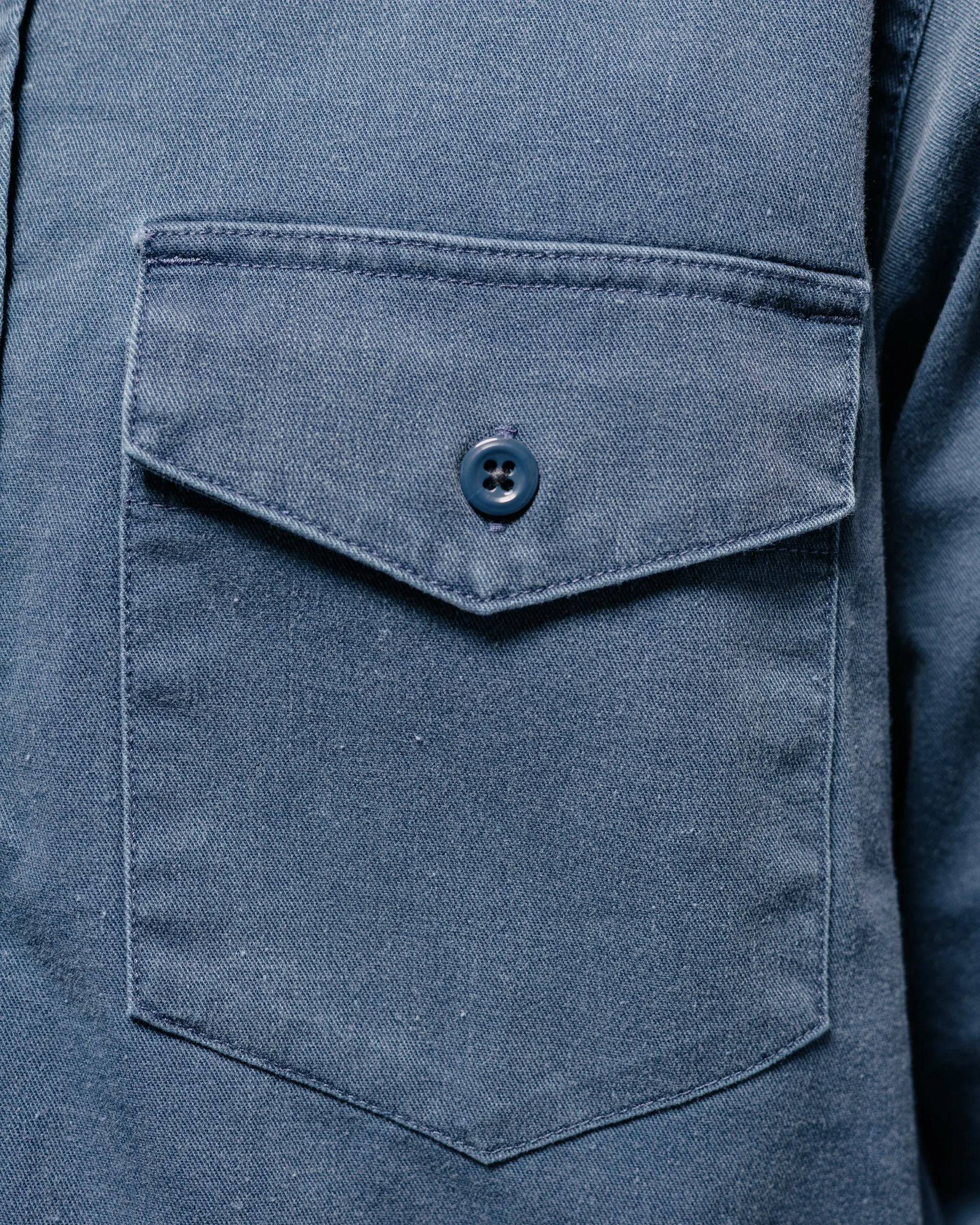 Randy's Garments 1-Pocket Work Shirt Blue 7oz Stone Washed Cotton Cadet Cloth sold by Lost & Found product image thumbnail 3