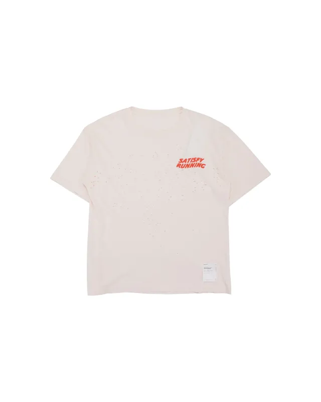 SATISFY MothTech T-Shirt Sun Bleached Rosewater made by Satisfy Running