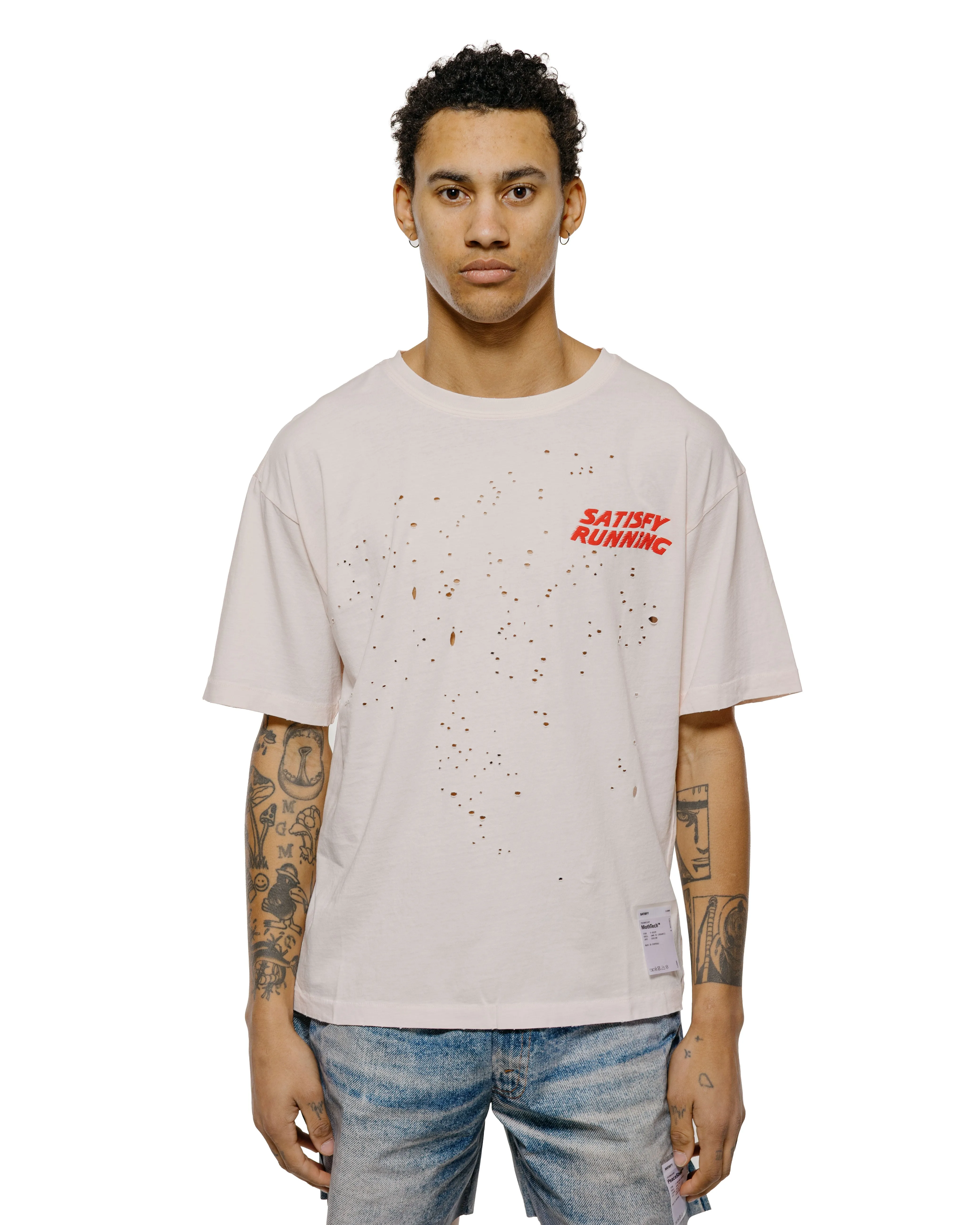 SATISFY MothTech T-Shirt Sun Bleached Rosewater sold by Lost & Found product image thumbnail 2