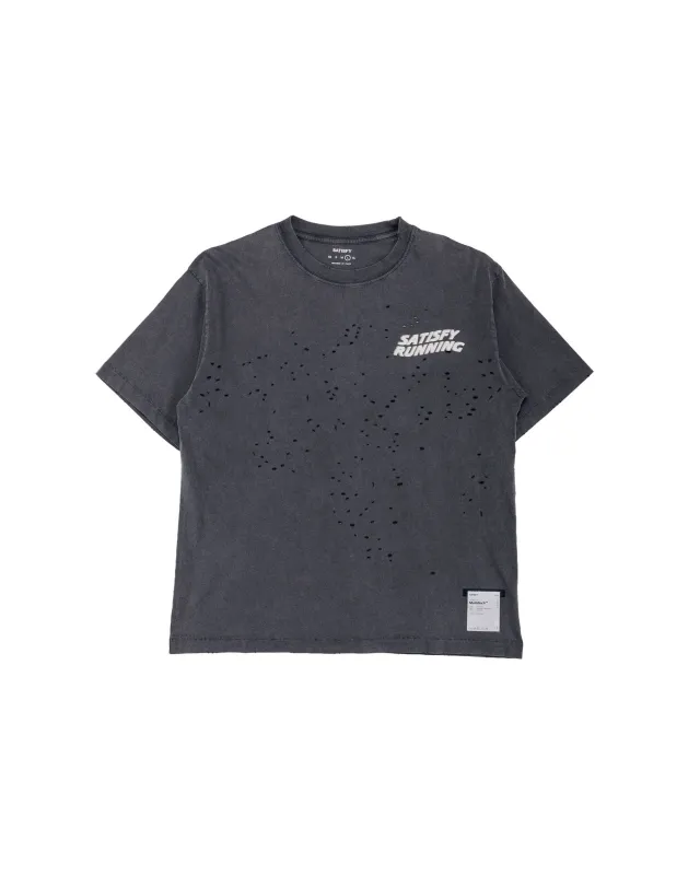 SATISFY MothTech T-Shirt Aged Black WA made by Satisfy Running