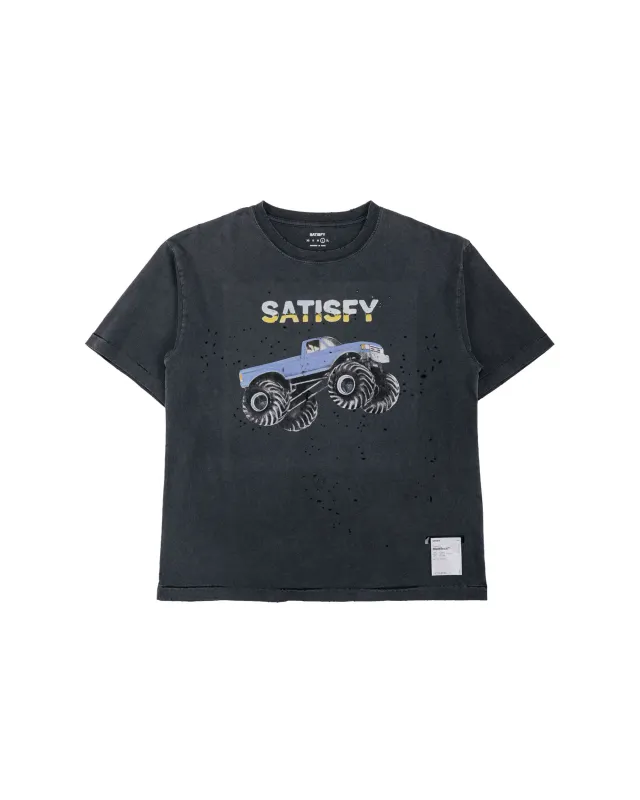 SATISFY MothTech T-Shirt Aged Black EST5 made by Satisfy Running