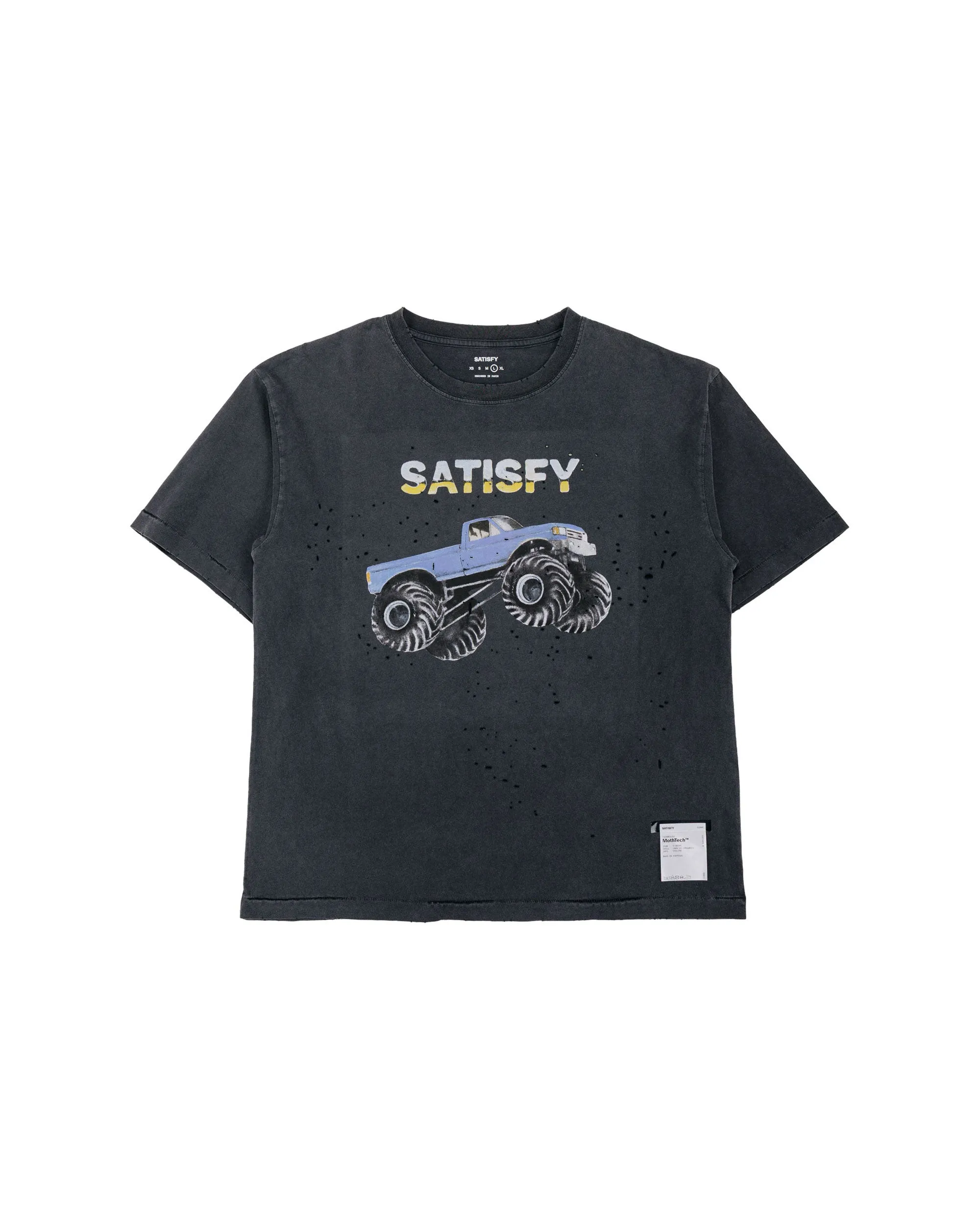 SATISFY MothTech T-Shirt Aged Black EST5 sold by Lost & Found