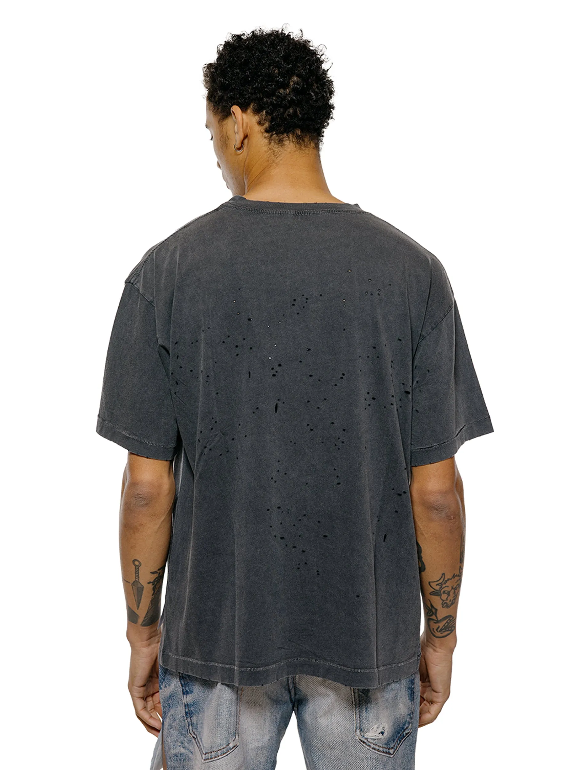 SATISFY MothTech T-Shirt Aged Black sold by Lost & Found product image thumbnail 3