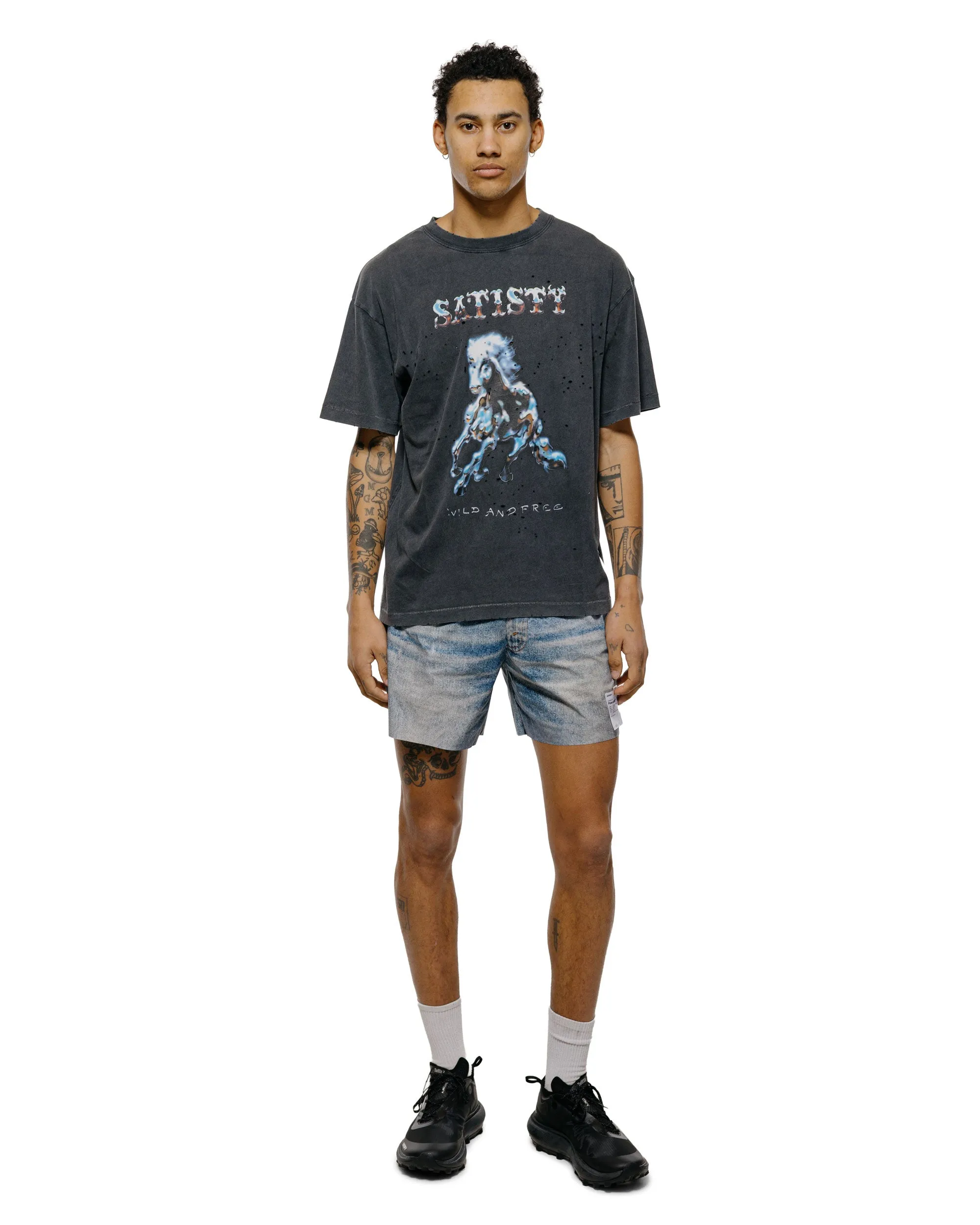 SATISFY MothTech T-Shirt Aged Black sold by Lost & Found product image thumbnail 4