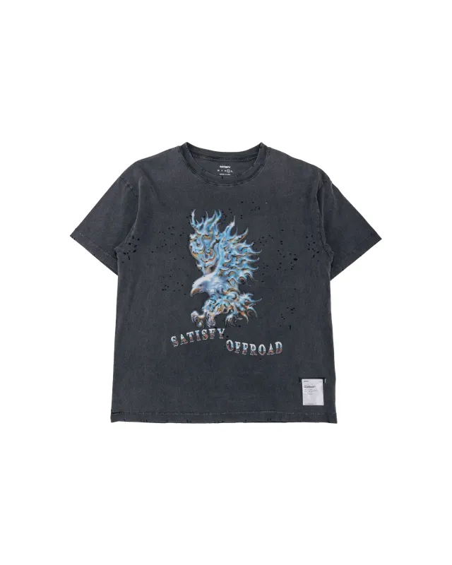 SATISFY MothTech T-Shirt Aged Black LG4 made by Satisfy Running