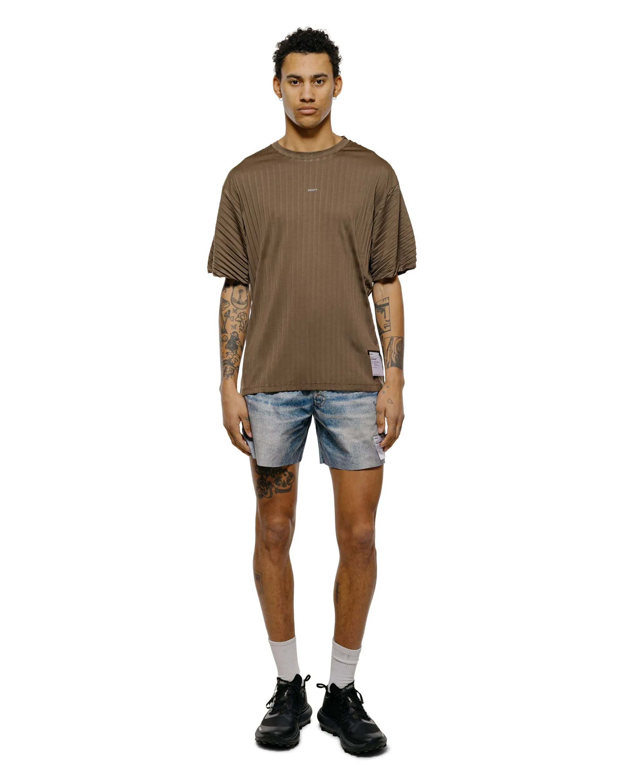 SATISFY AuraLite Pleated T-Shirt Olive SA sold by Lost & Found product image thumbnail 4