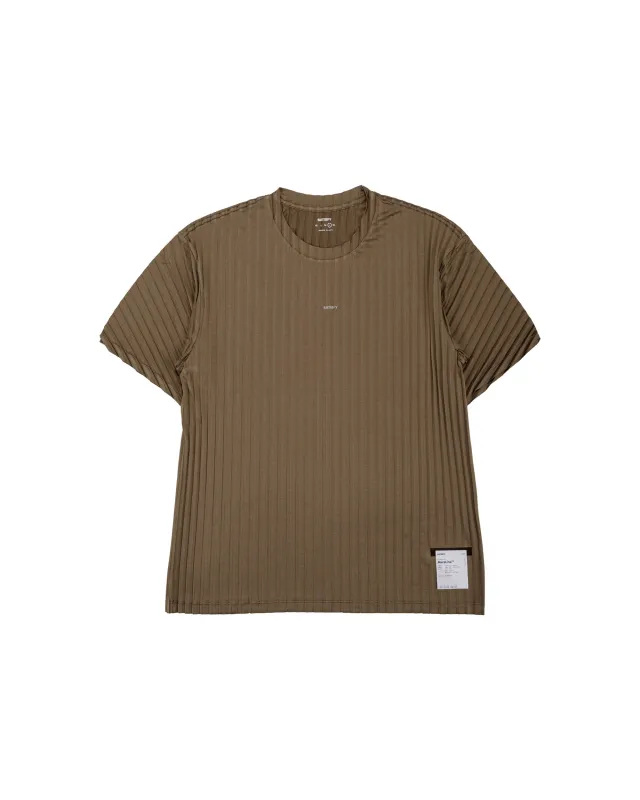 SATISFY AuraLite Pleated T-Shirt Olive SA made by Satisfy Running