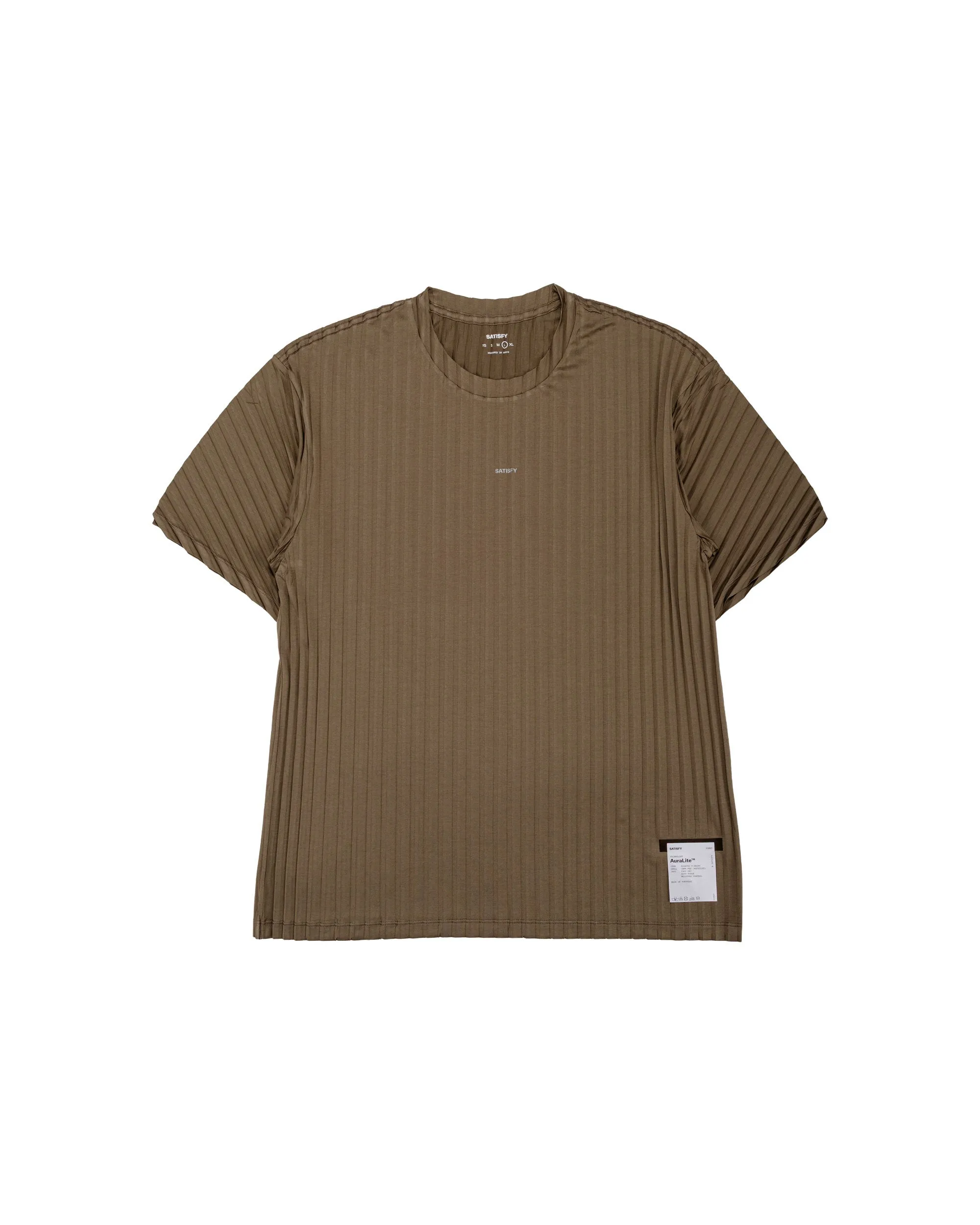 SATISFY AuraLite Pleated T-Shirt Olive SA sold by Lost & Found
