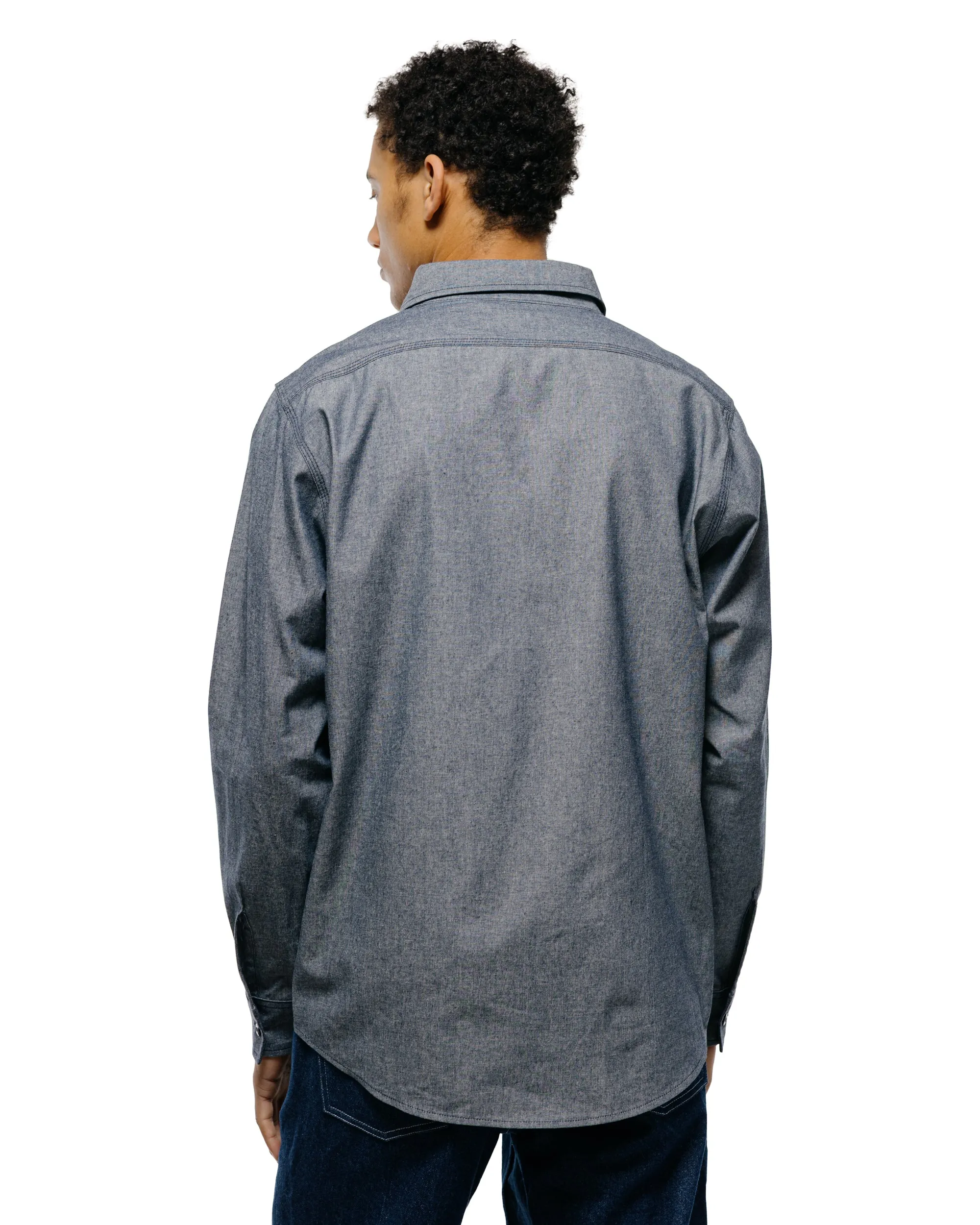Randy's Garments 3-Pocket Work Shirt Cotton Washed Chambray Indigo sold by Lost & Found product image thumbnail 4