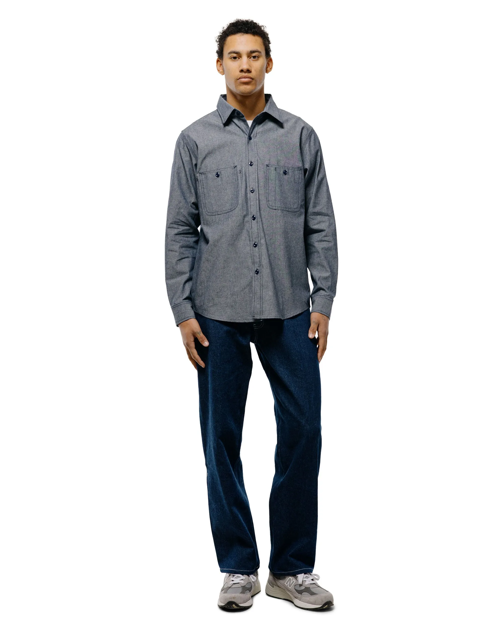 Randy's Garments 3-Pocket Work Shirt Cotton Washed Chambray Indigo sold by Lost & Found product image thumbnail 5