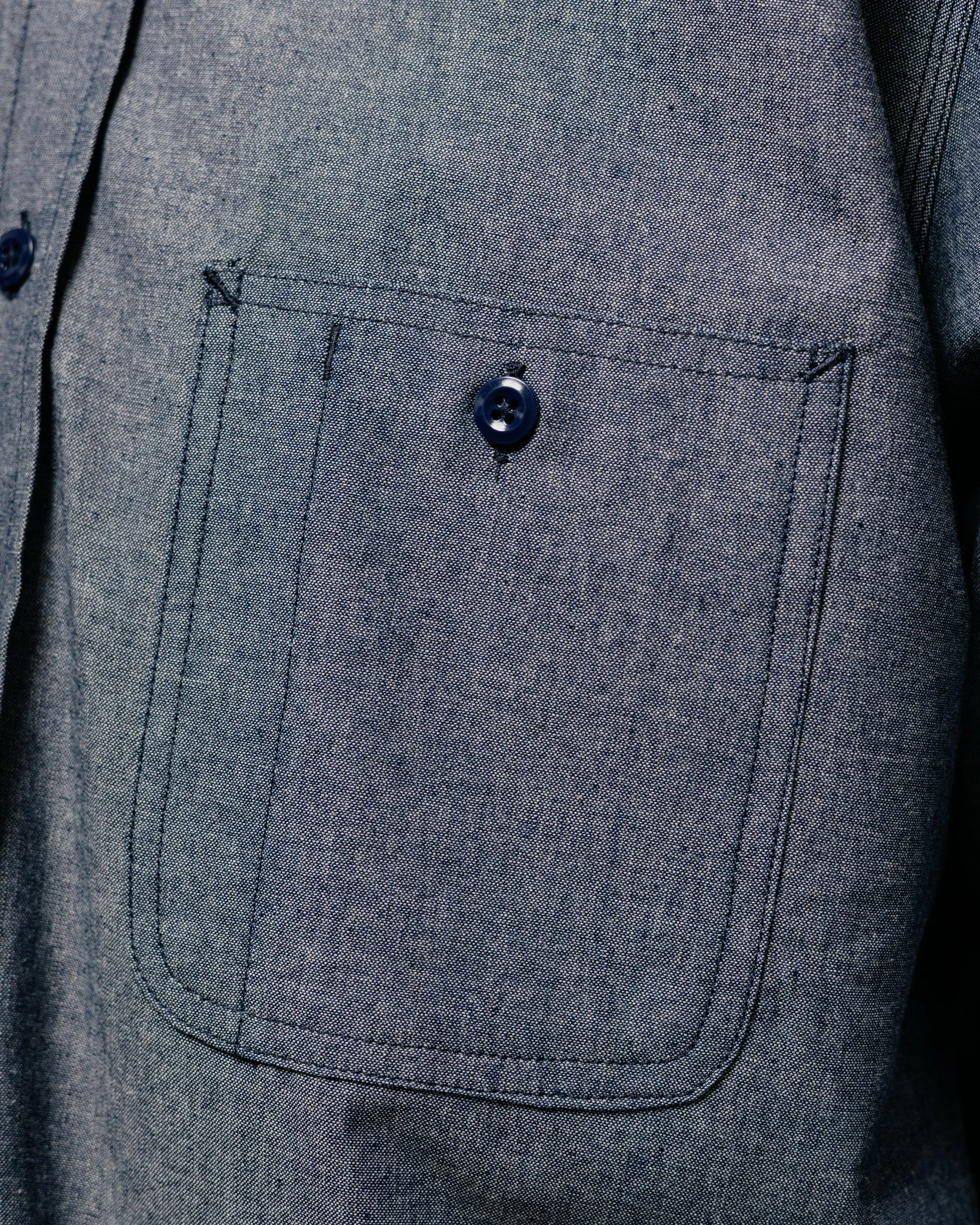 Randy's Garments 3-Pocket Work Shirt Cotton Washed Chambray Indigo sold by Lost & Found product image thumbnail 3