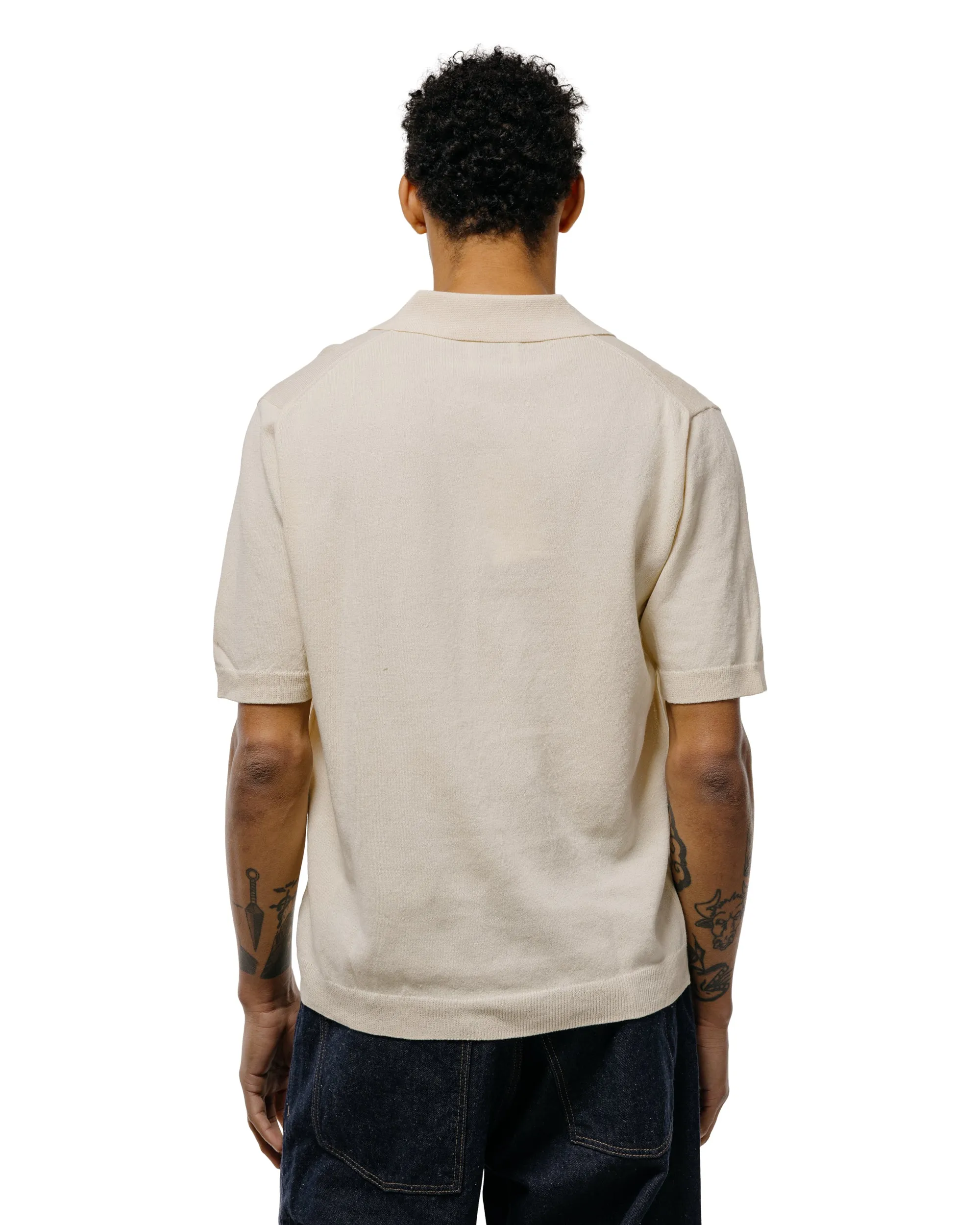 Norse Projects Anholt Cotton Paper Polo Natural Ecru sold by Lost & Found product image thumbnail 3