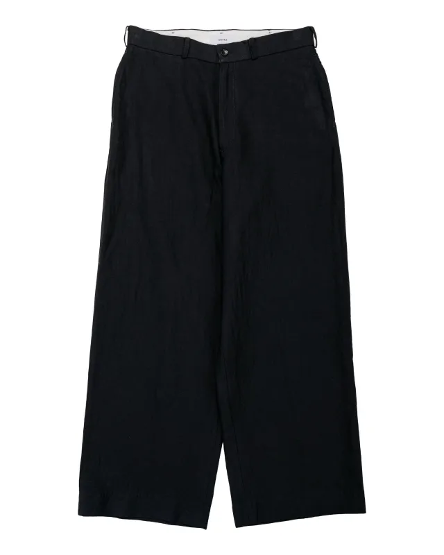 marka Military Slacks Cotton Silk Light Moleskin Black made by MARKAWARE