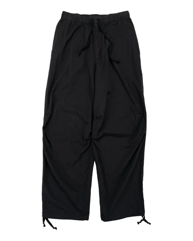 marka Knee Tuck Pants High Twisted Dobby Cloth Black made by MARKAWARE