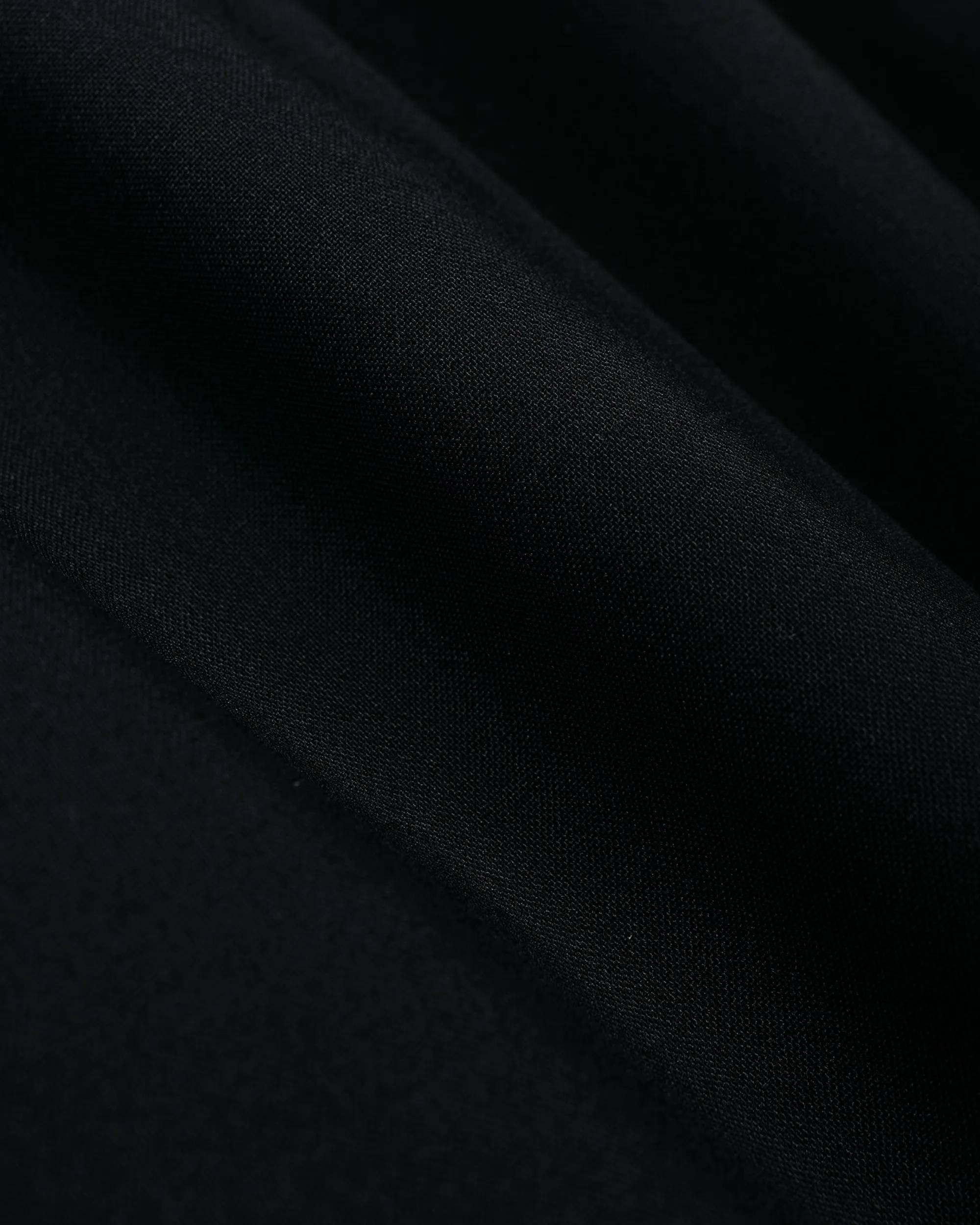 MARKAWARE Flat Tapered Easy Trousers Organic Wool 2/80 Tropical Black sold by Lost & Found product image thumbnail 5