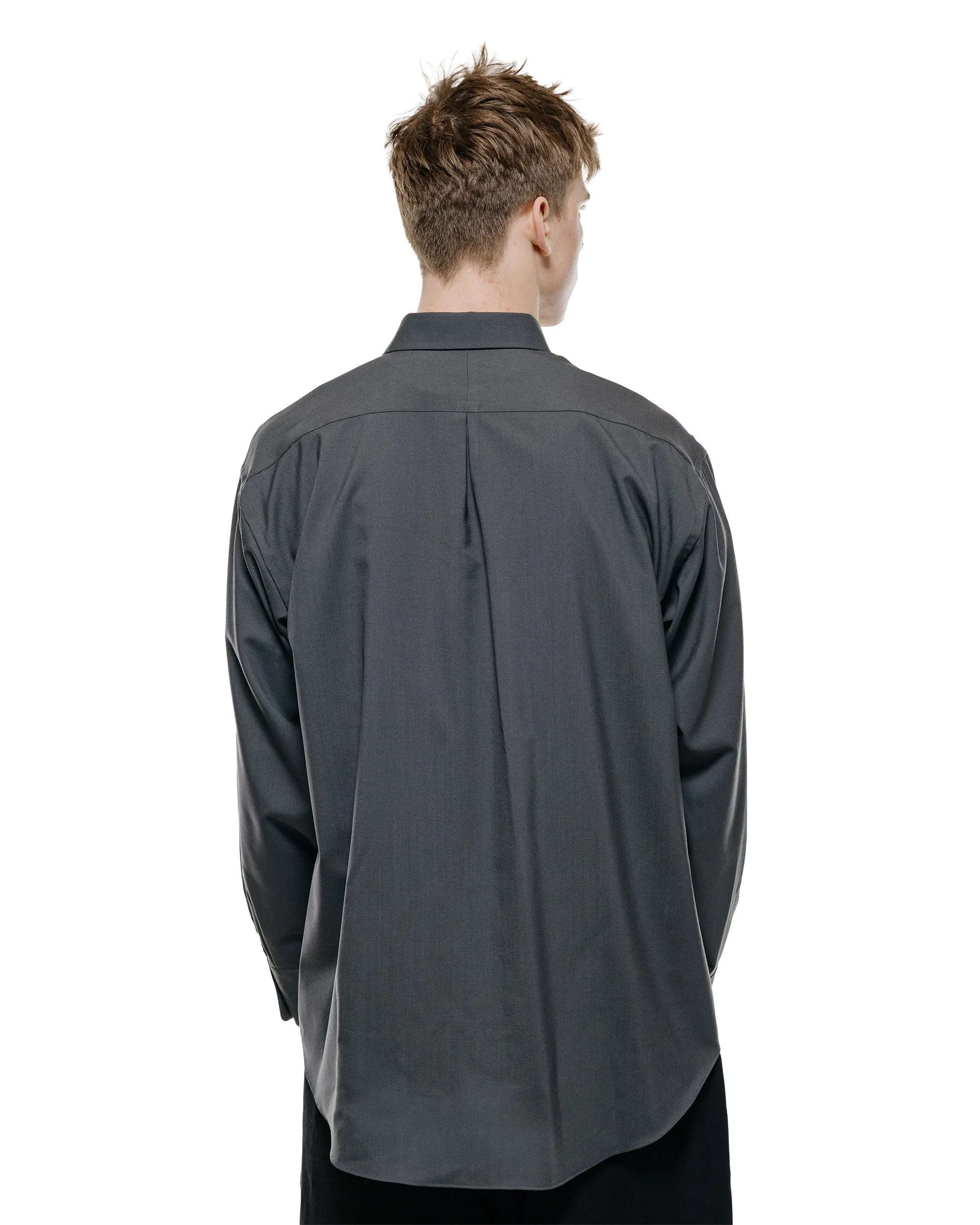 MARKAWARE Comfort Fit Shirt Organic Wool 2/80 Tropical Charcoal sold by Lost & Found product image thumbnail 3