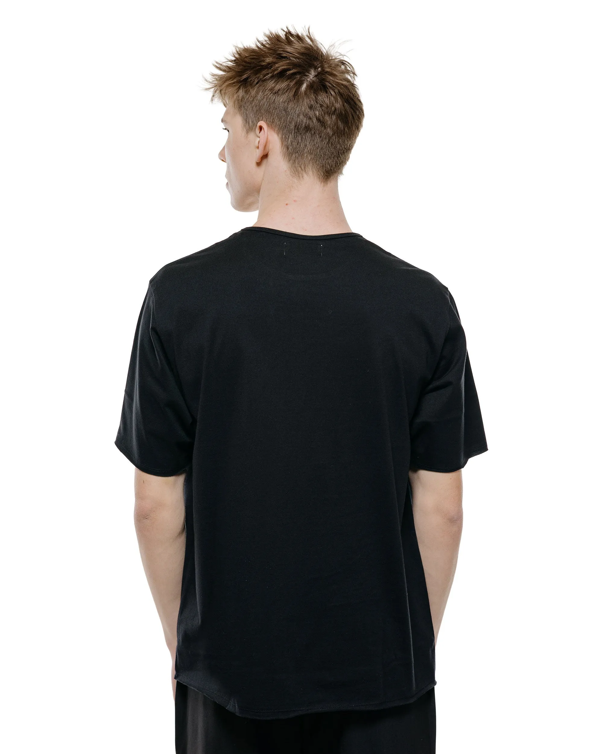 marka Narrow Piping Tee 40/2 Organic Cotton Knit Black sold by Lost & Found product image thumbnail 3
