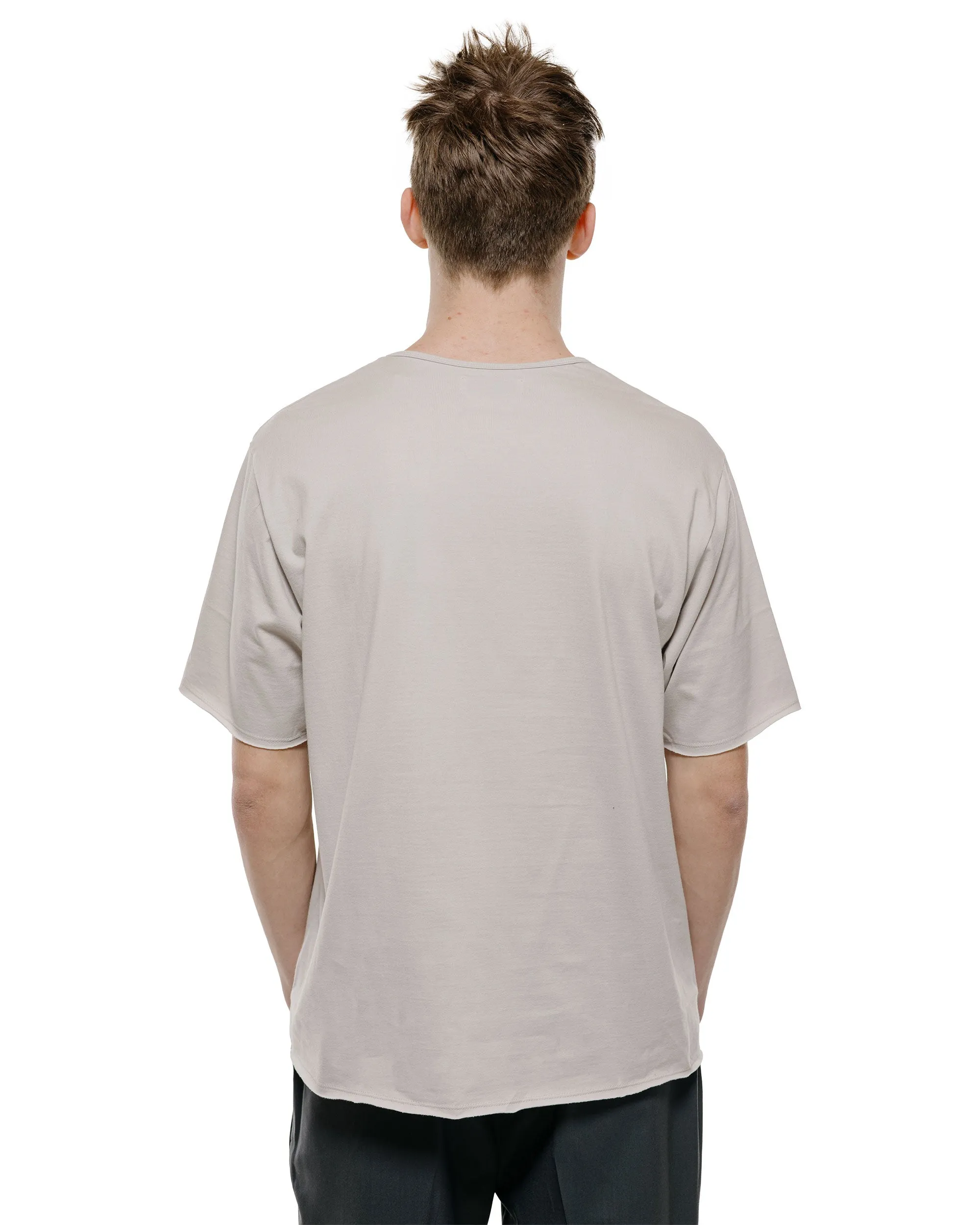 marka Narrow Piping Tee 40/2 Organic Cotton Knit L. Beige sold by Lost & Found product image thumbnail 3