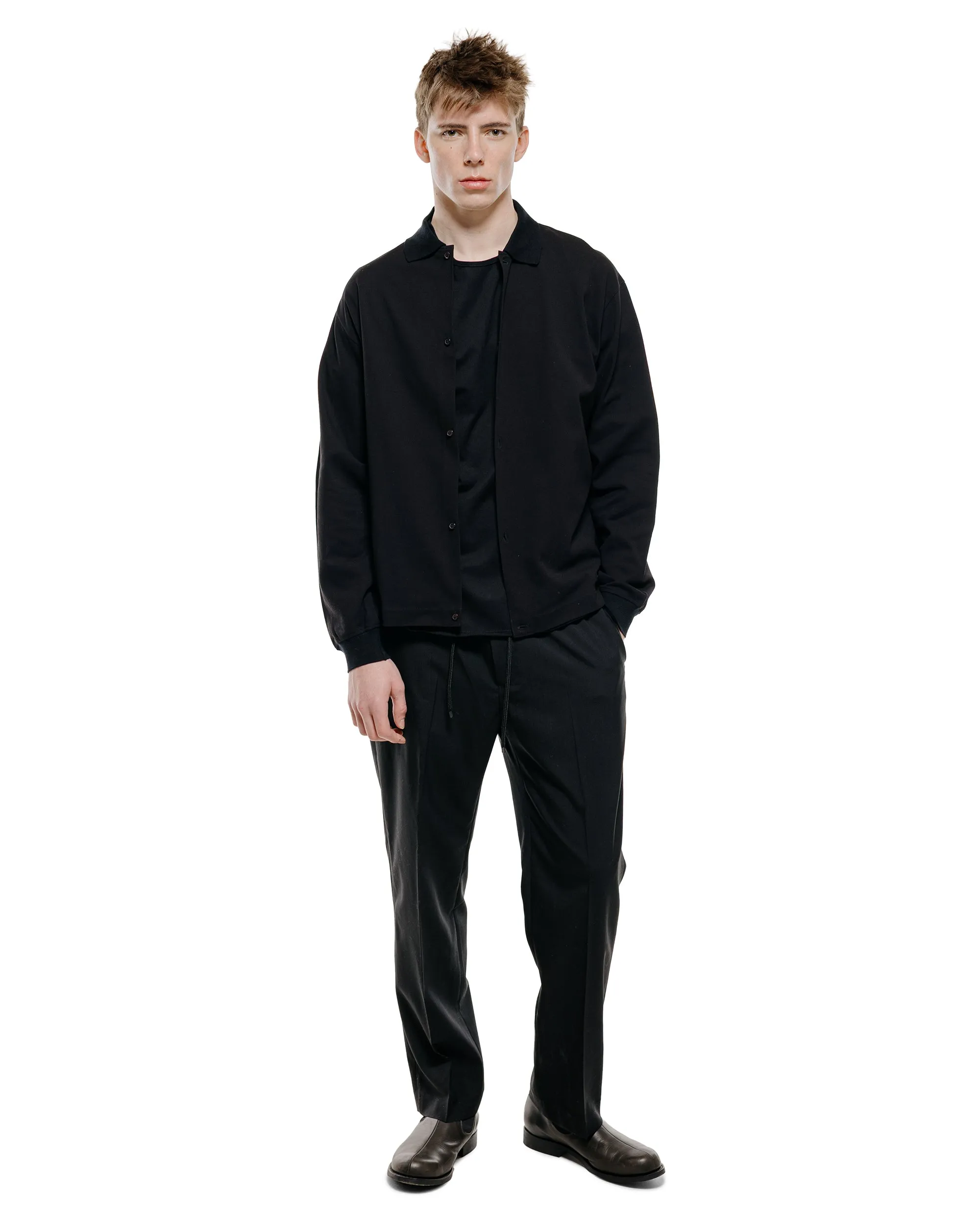 marka Shirt Cardigan Cotton High Twisted Pique Black sold by Lost & Found product image thumbnail 4