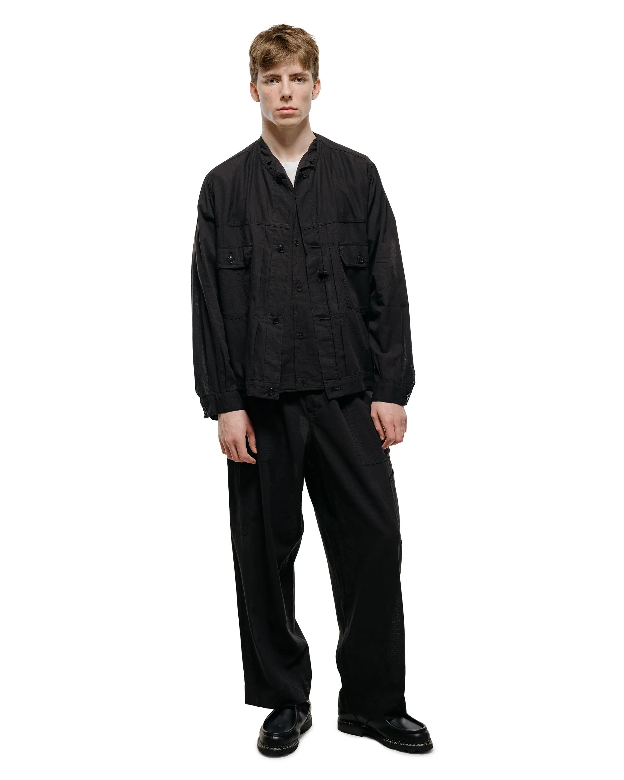 marka No Collar Tracker Jacket High Twisted Dobby Cloth Black sold by Lost & Found product image thumbnail 5